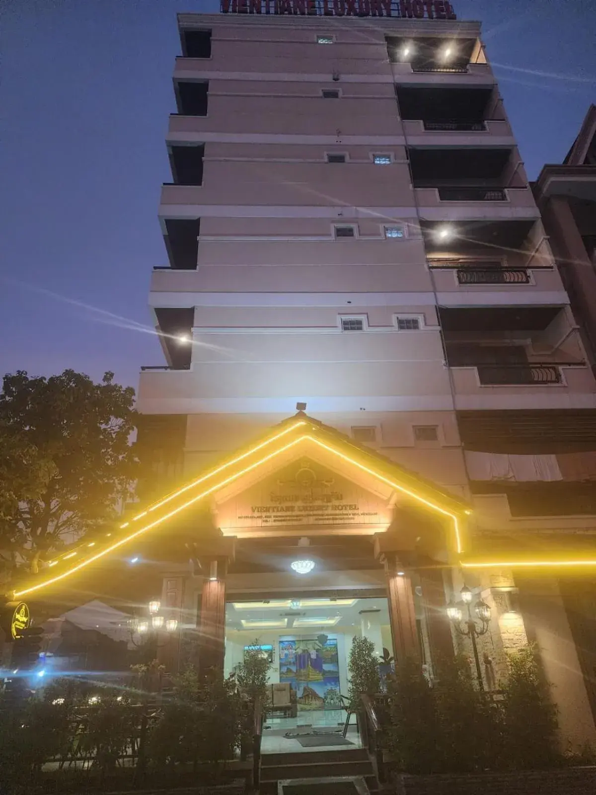 Property building in Vientiane Luxury Hotel Property building in Vientiane Luxury Hotel