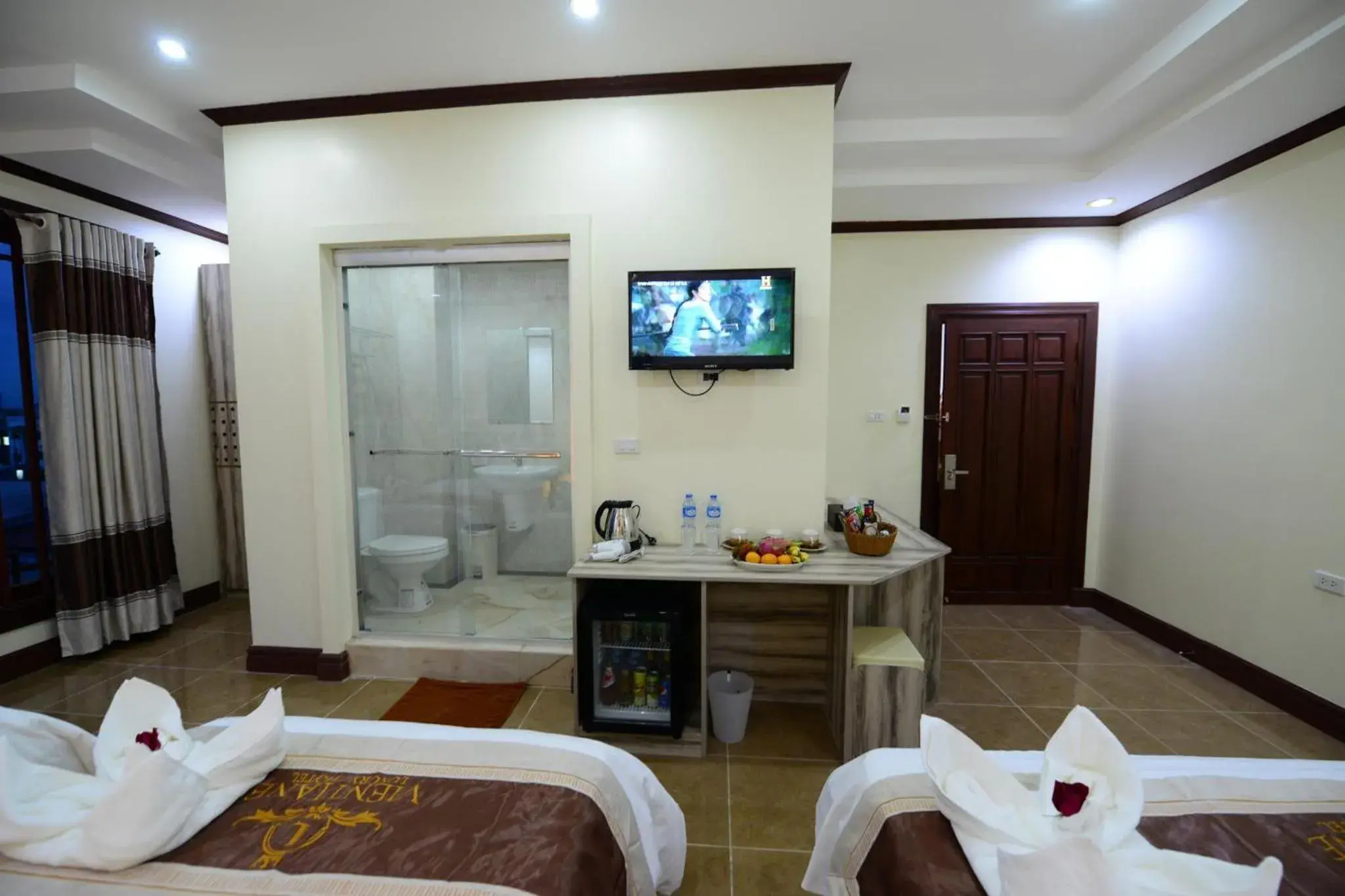 Photo of the whole room, Bed in Vientiane Luxury Hotel Photo of the whole room, Bed in Vientiane Luxury Hotel