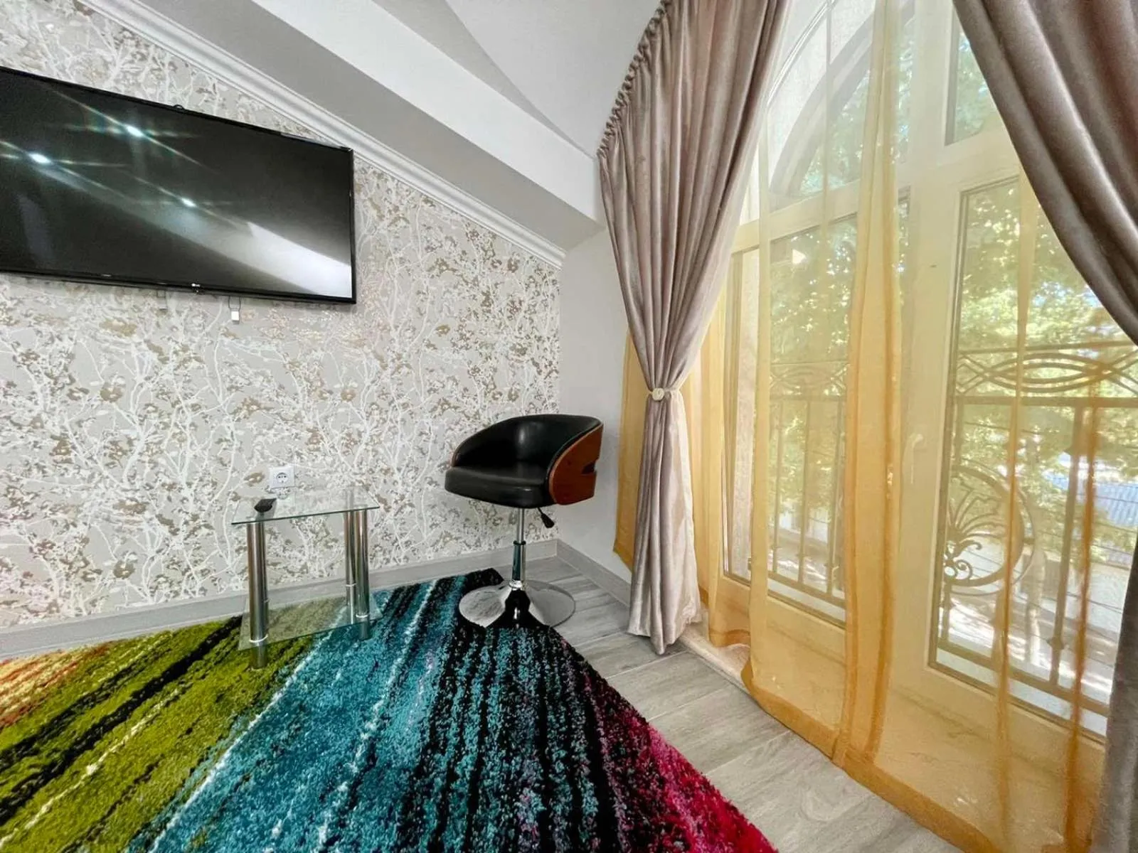 Living room in Premier City Apart Hotel Chisinau