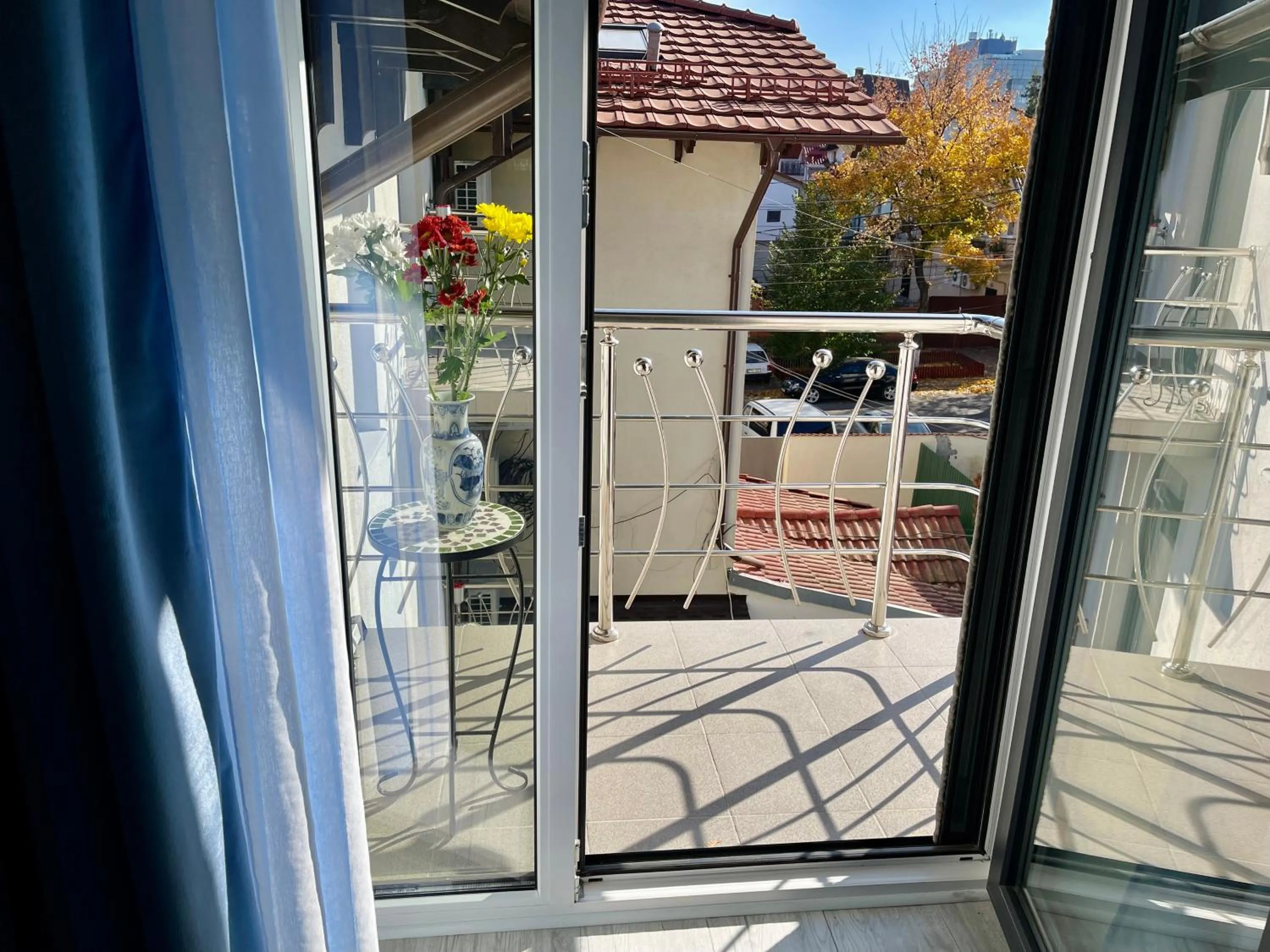 Balcony/Terrace in Premier City Apart Hotel Chisinau