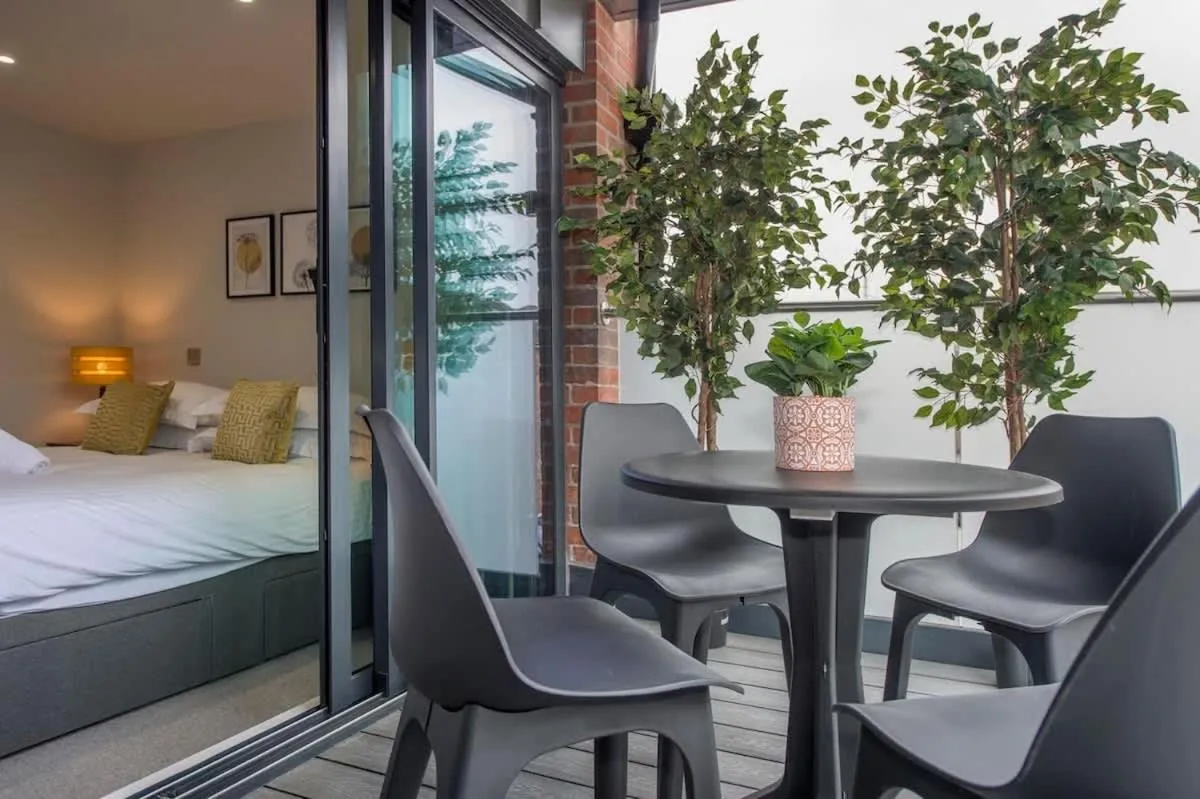 Bed in The Quadrant - The Botanical Suite