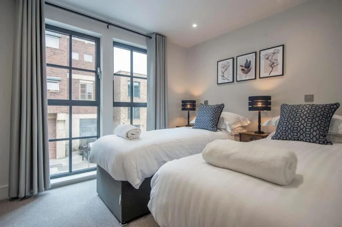 Bed in The Quadrant - The Botanical Suite