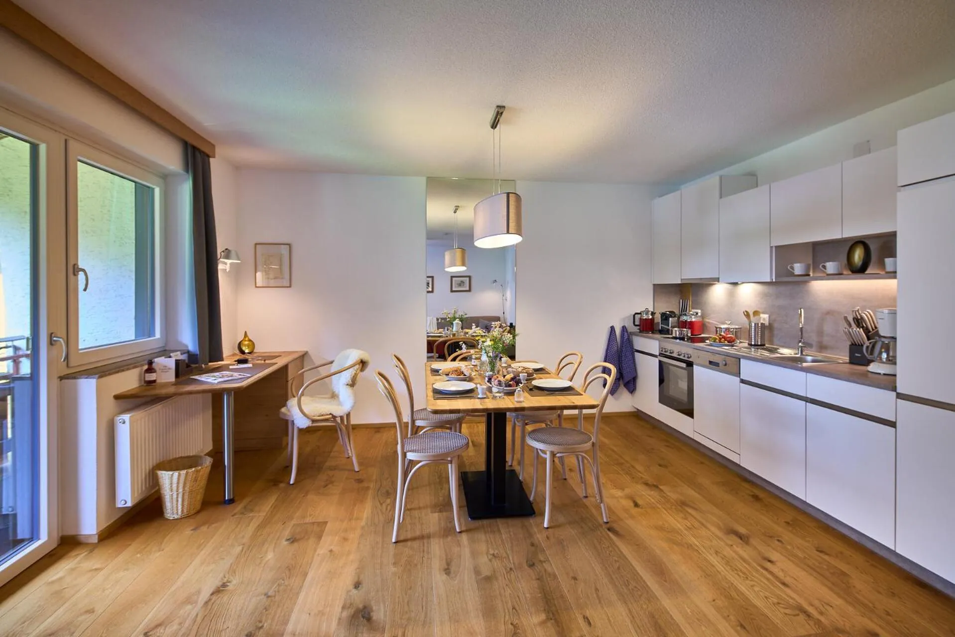 Kitchen or kitchenette in Apartments Hohenberger Mallnitz - Mein Platz in den Bergen!