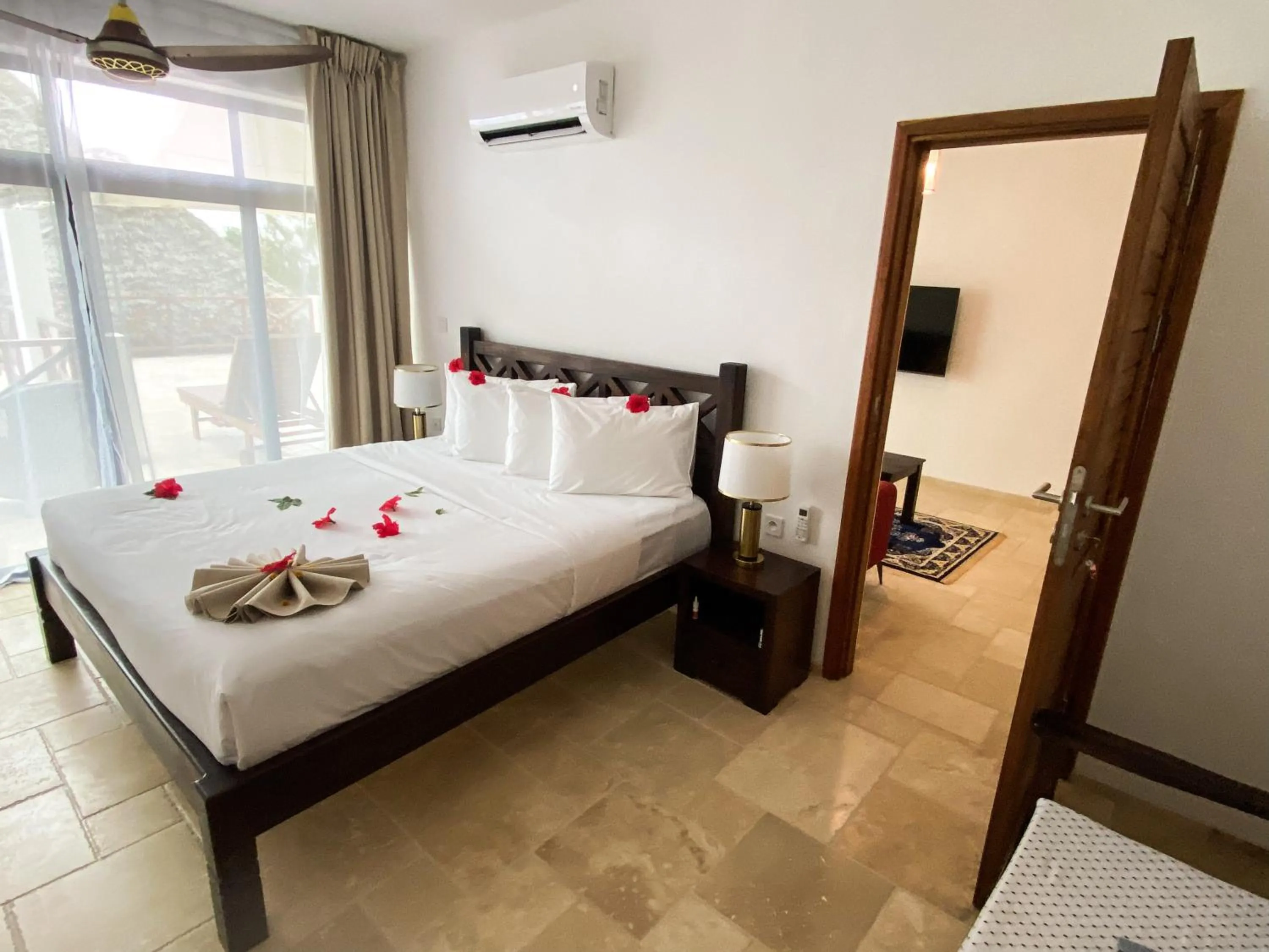 Bedroom, Bed in Alladin Boutique Beach Hotel and SPA Zanzibar