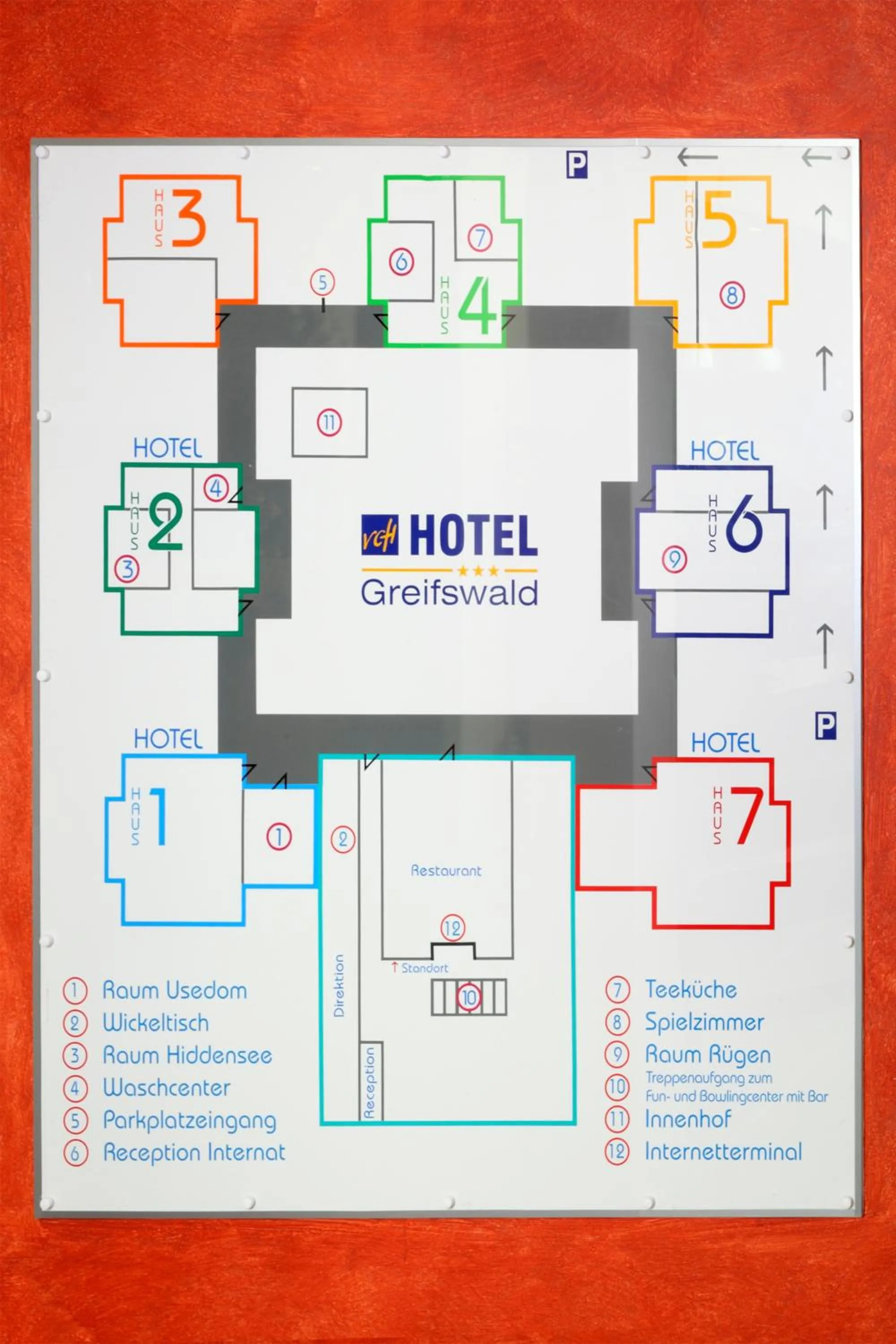 Floor plan in VCH Hotel Greifswald