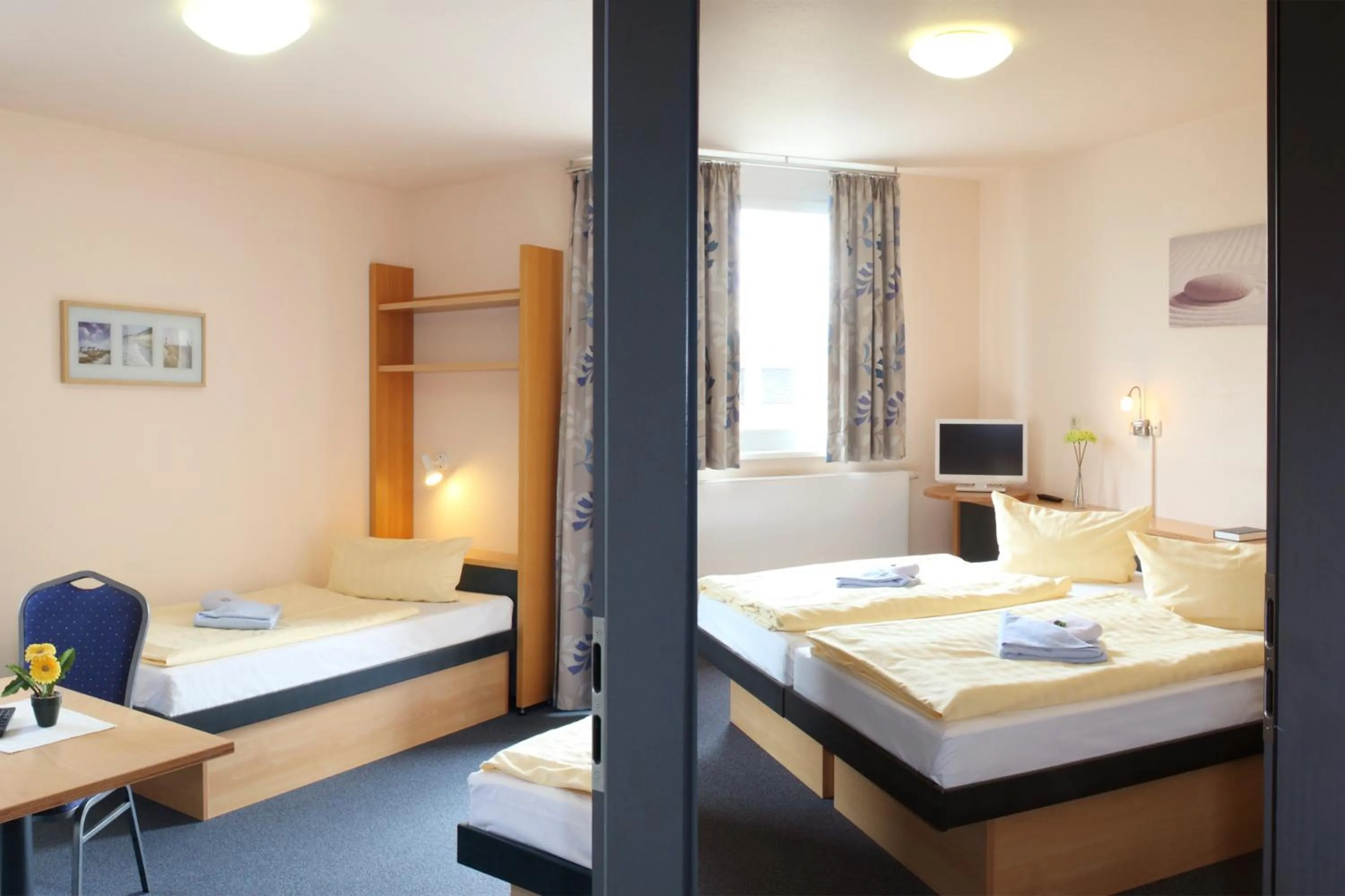 Photo of the whole room, Bed in VCH Hotel Greifswald