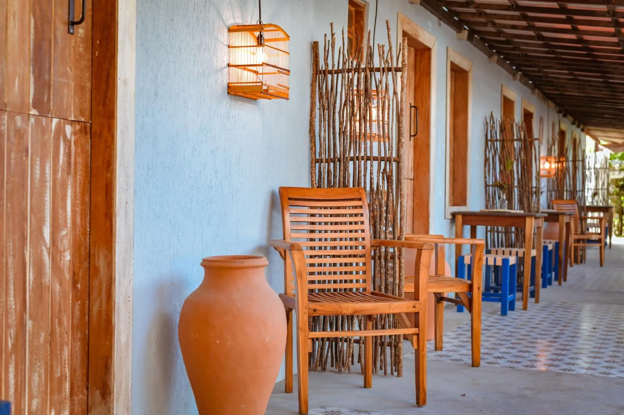 Patio in EcoCharme Pousada Netuno