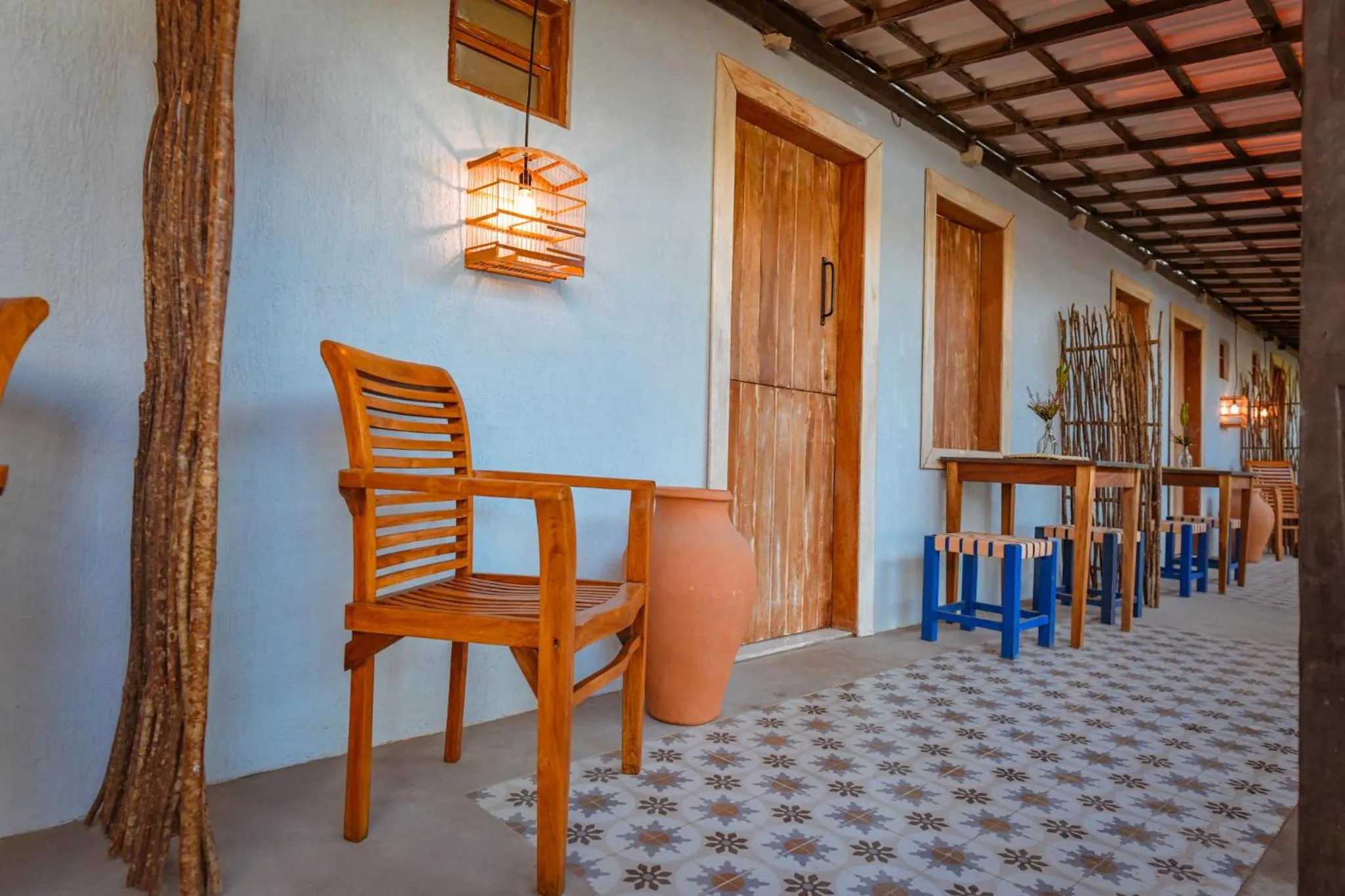 Patio in EcoCharme Pousada Netuno