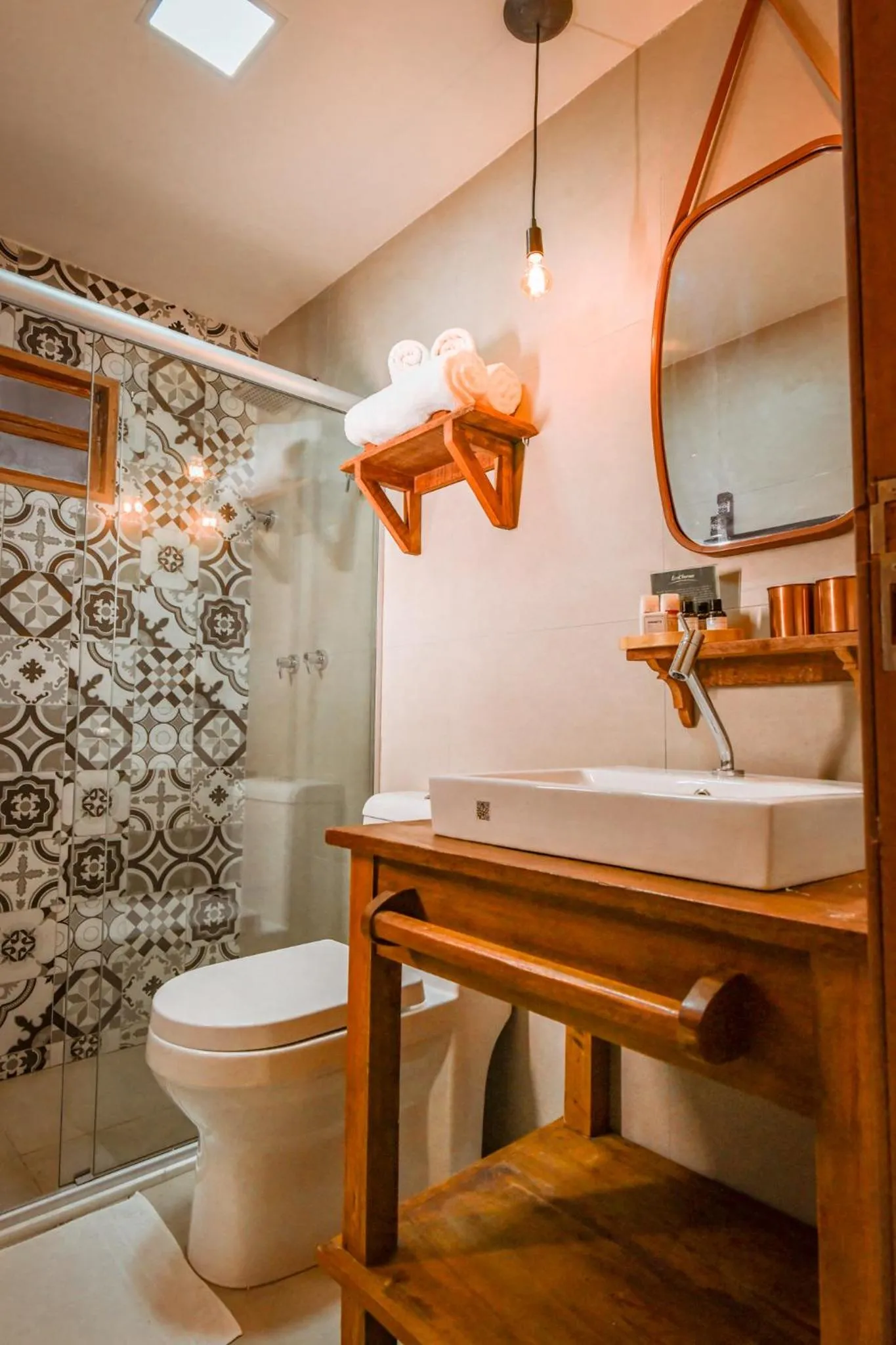 Bathroom in EcoCharme Pousada Netuno
