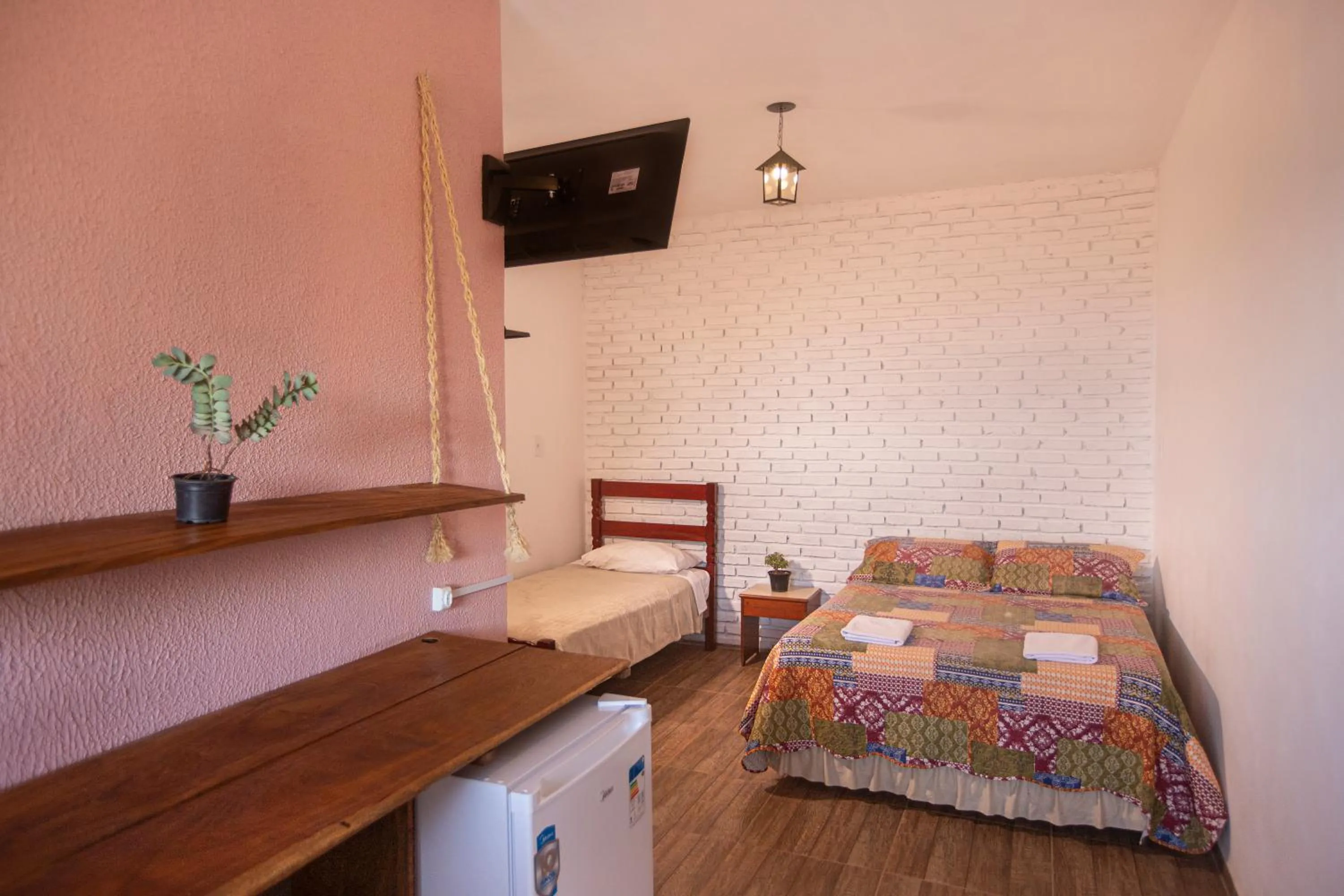 Bed in Pousada Rosa Mistica