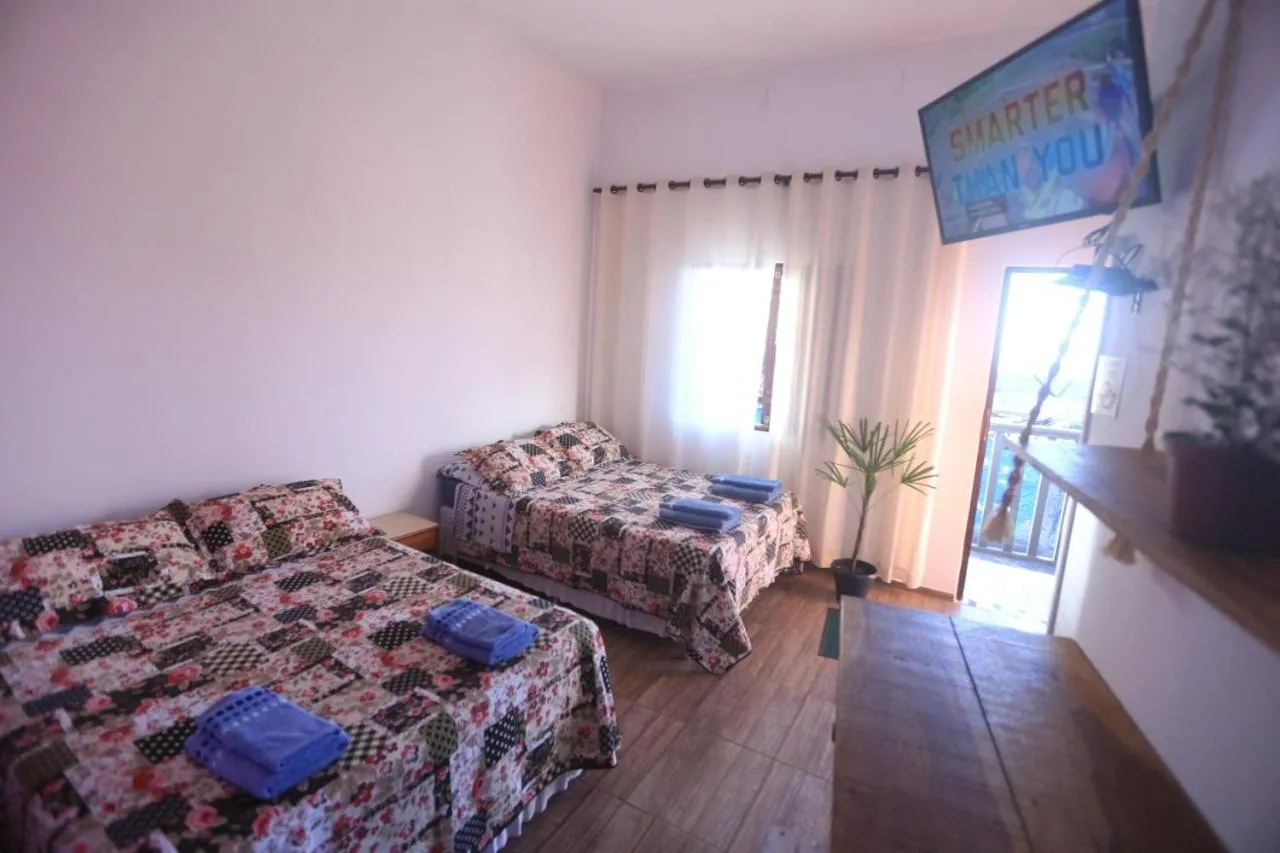 Bed in Pousada Rosa Mistica