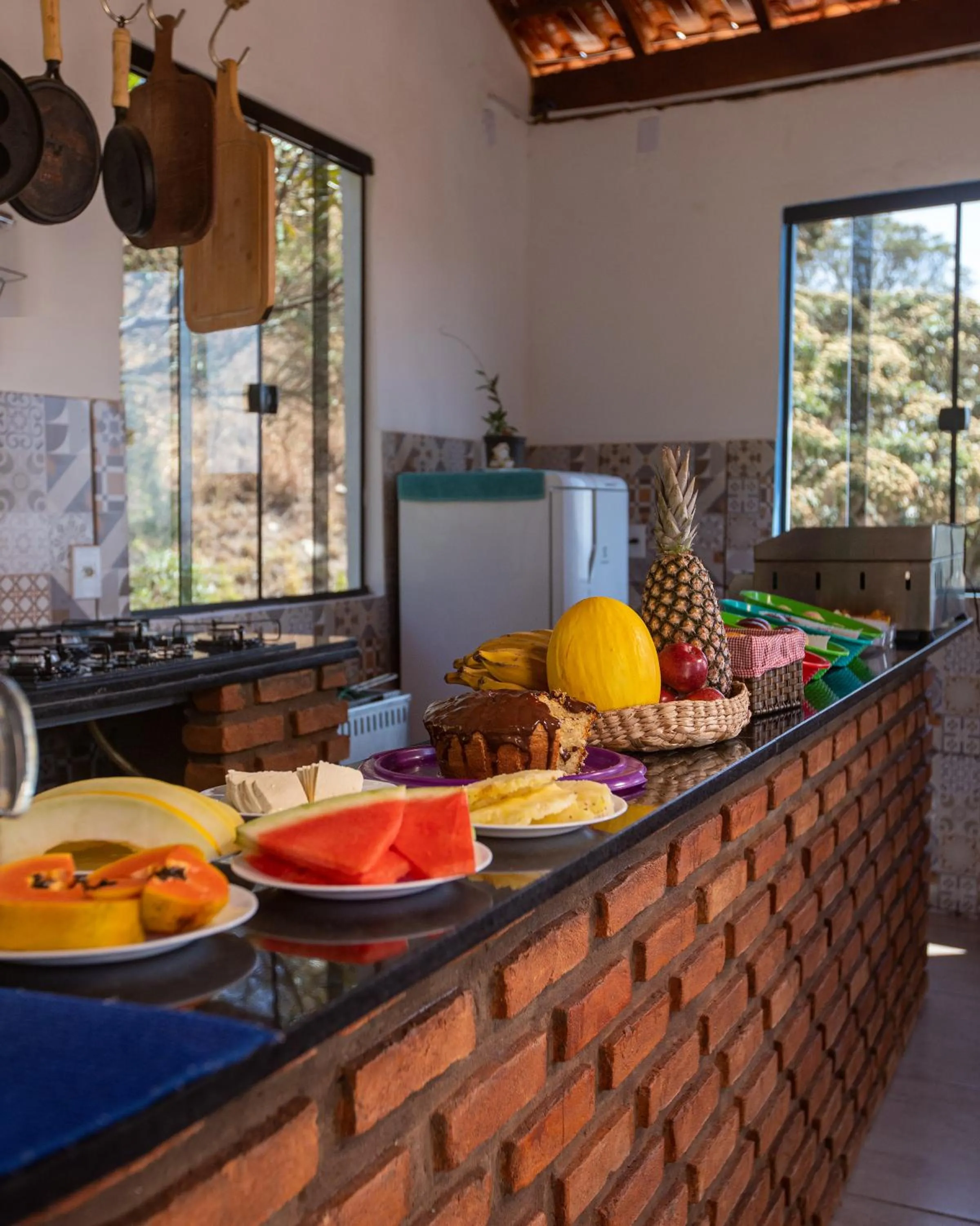 Food and drinks in Pousada Rosa Mistica