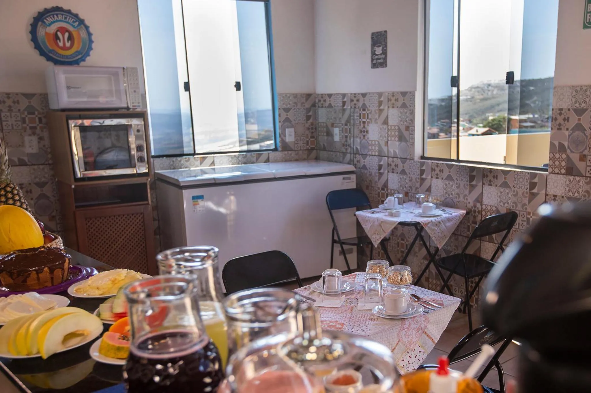 Food and drinks in Pousada Rosa Mistica