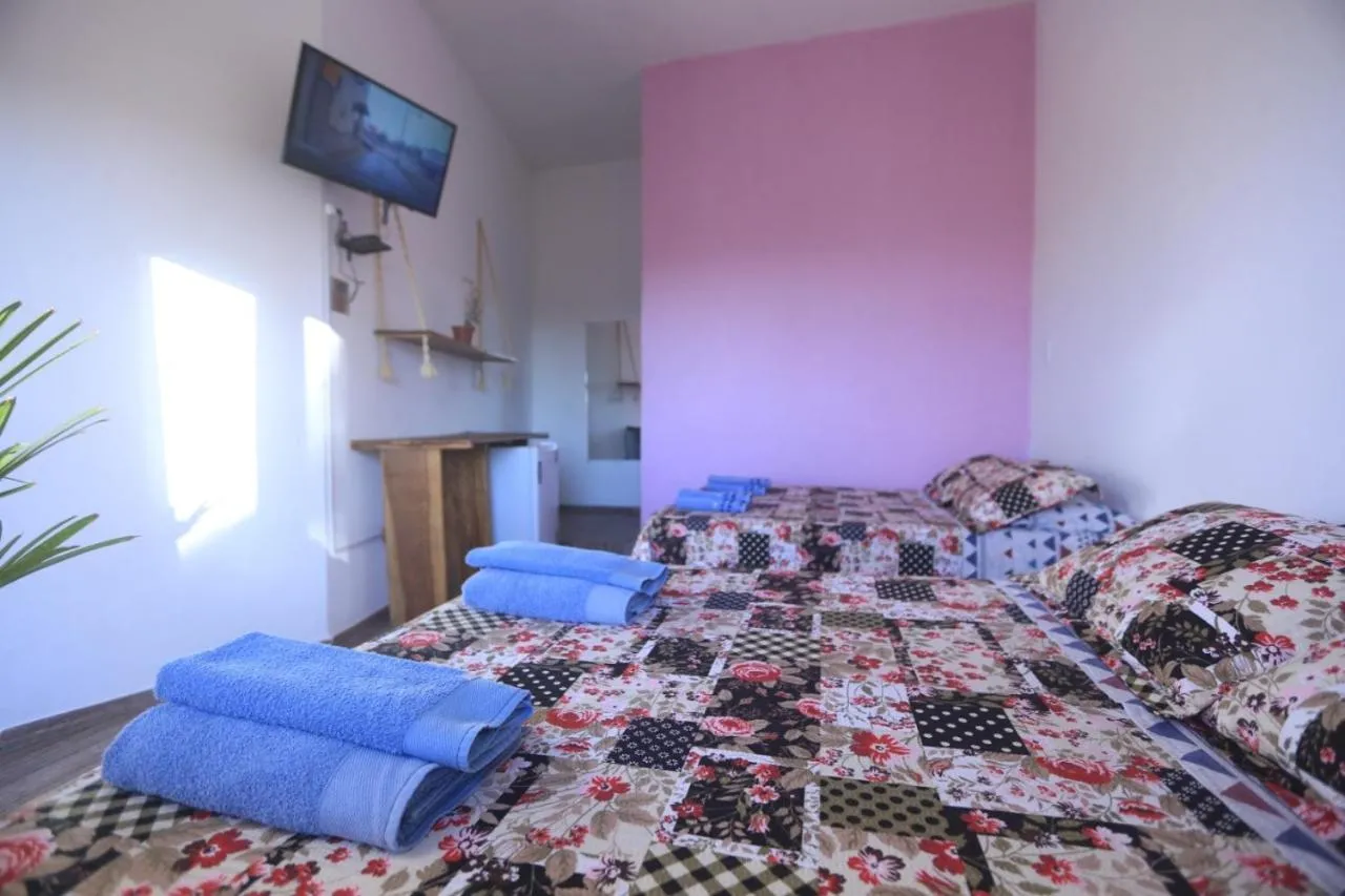 Bed in Pousada Rosa Mistica