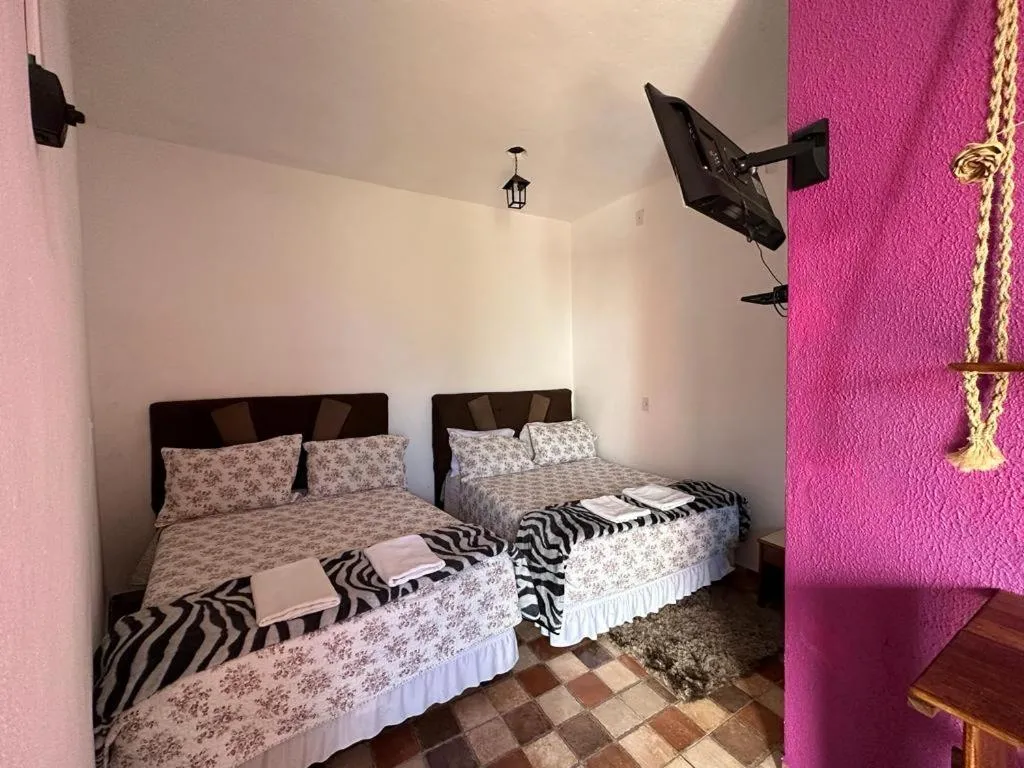 Bed in Pousada Rosa Mistica