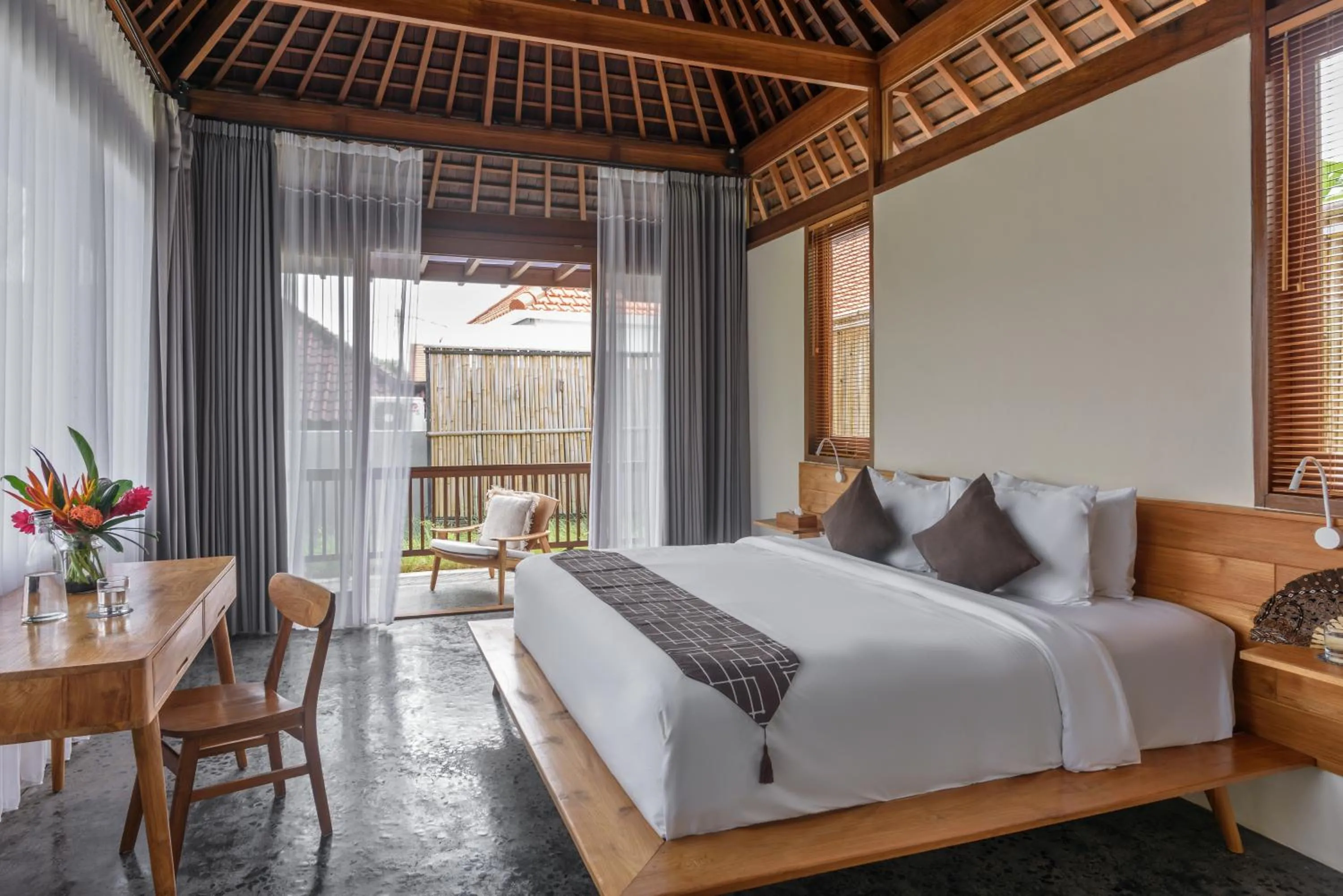 Bed in Anandathu Villas