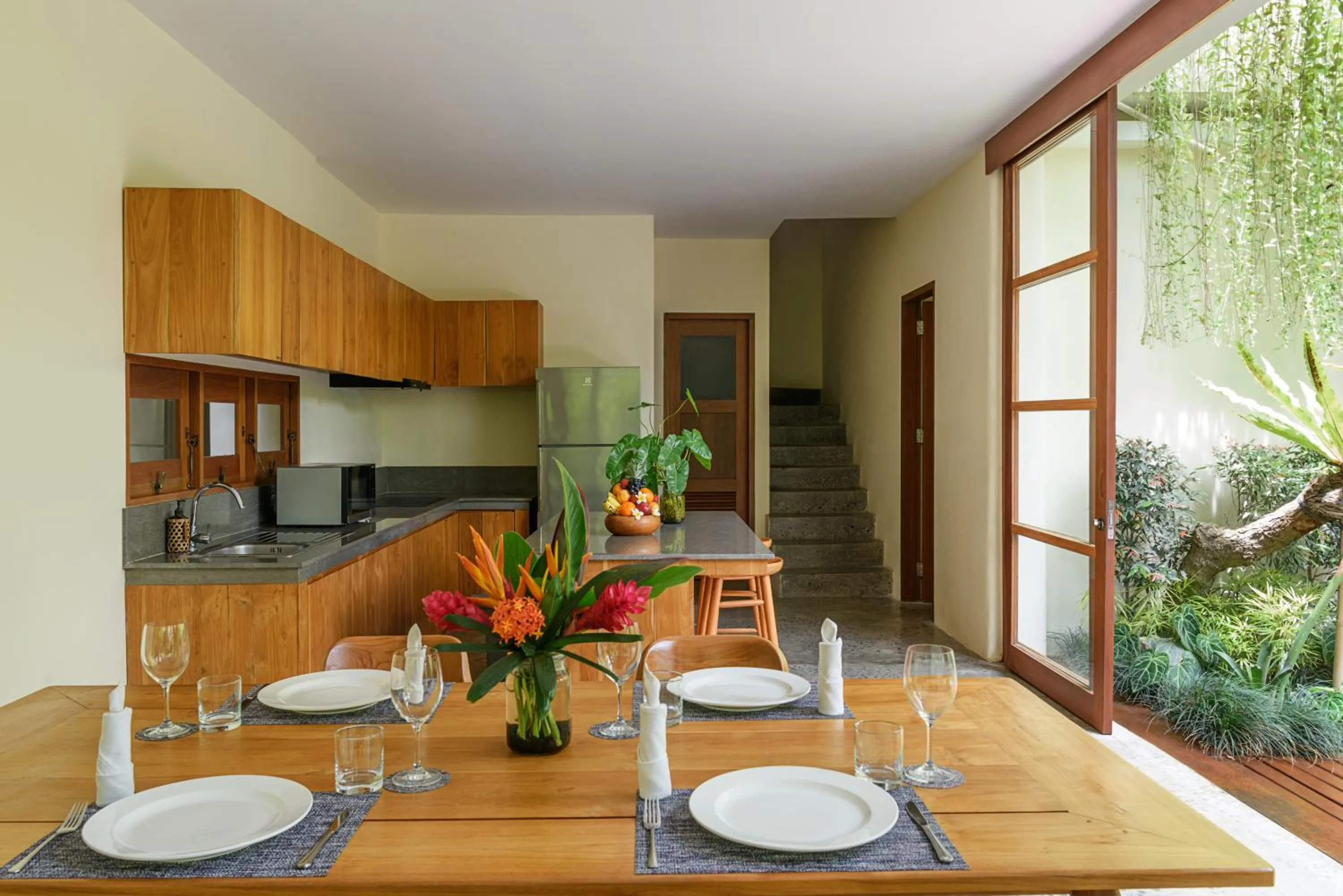 Kitchen or kitchenette in Anandathu Villas