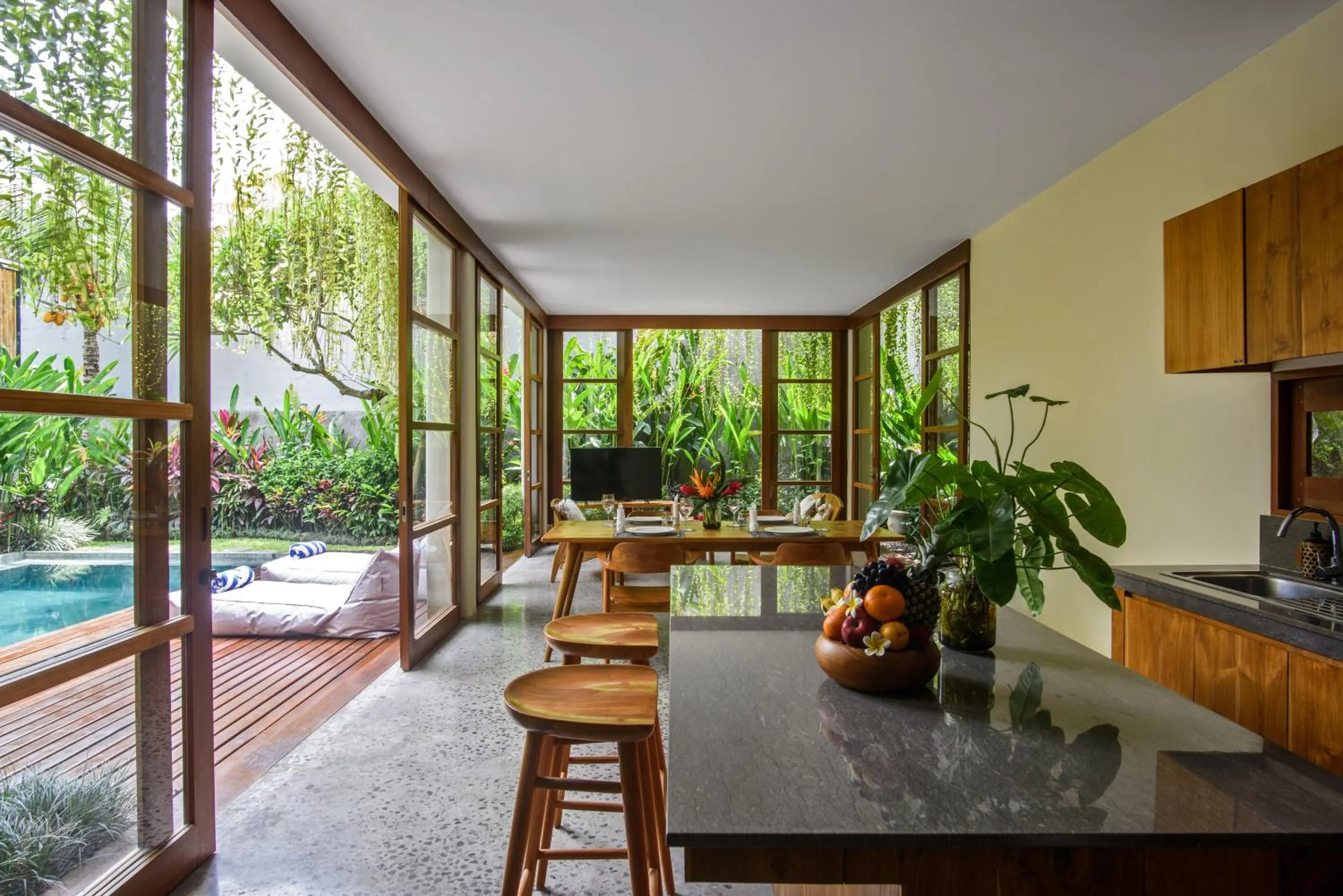Kitchen or kitchenette in Anandathu Villas