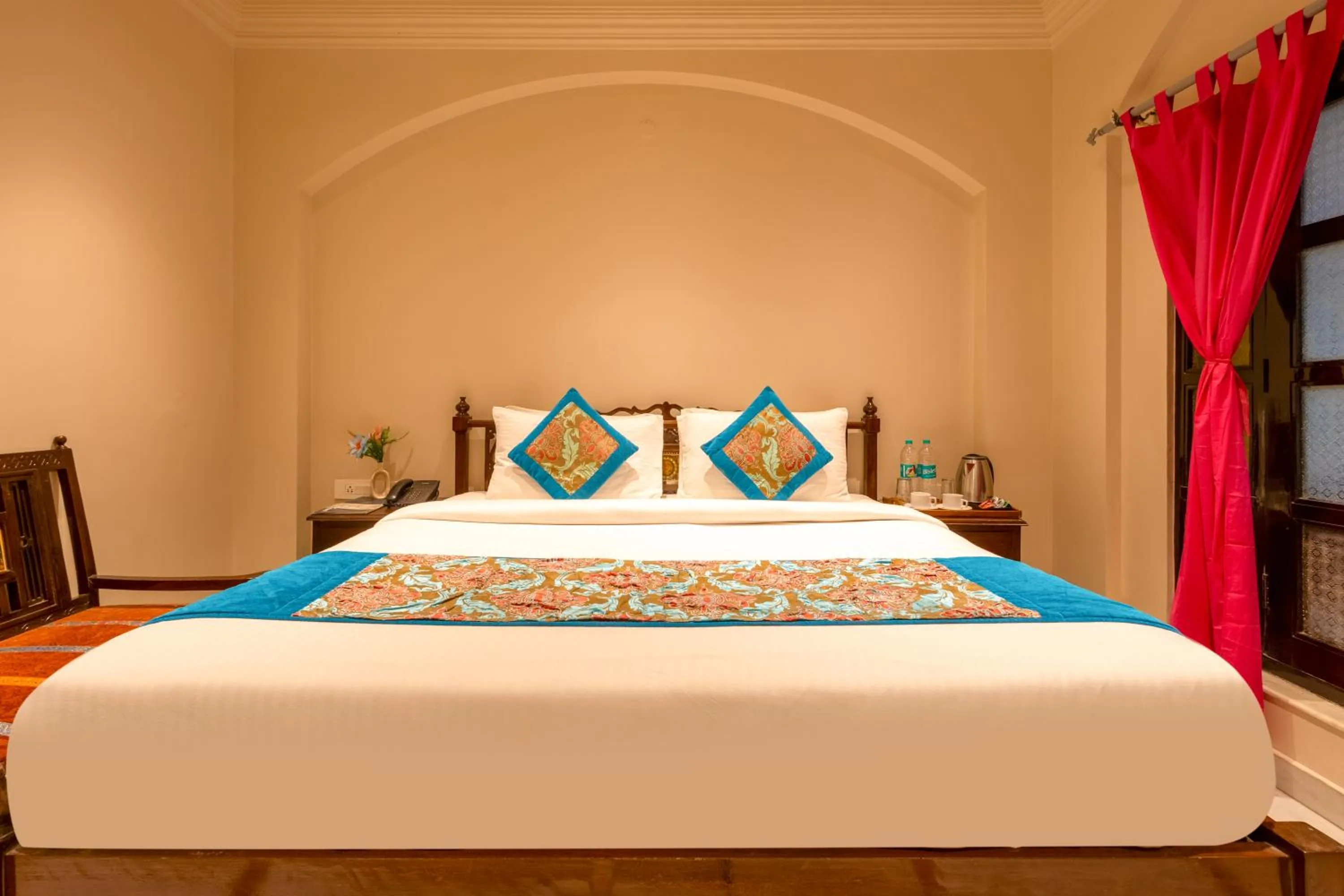 Bedroom, Bed in Jyoti Mahal - A Royal Heritage Hotel - Award Winning Hotel - Close to Connaught Place