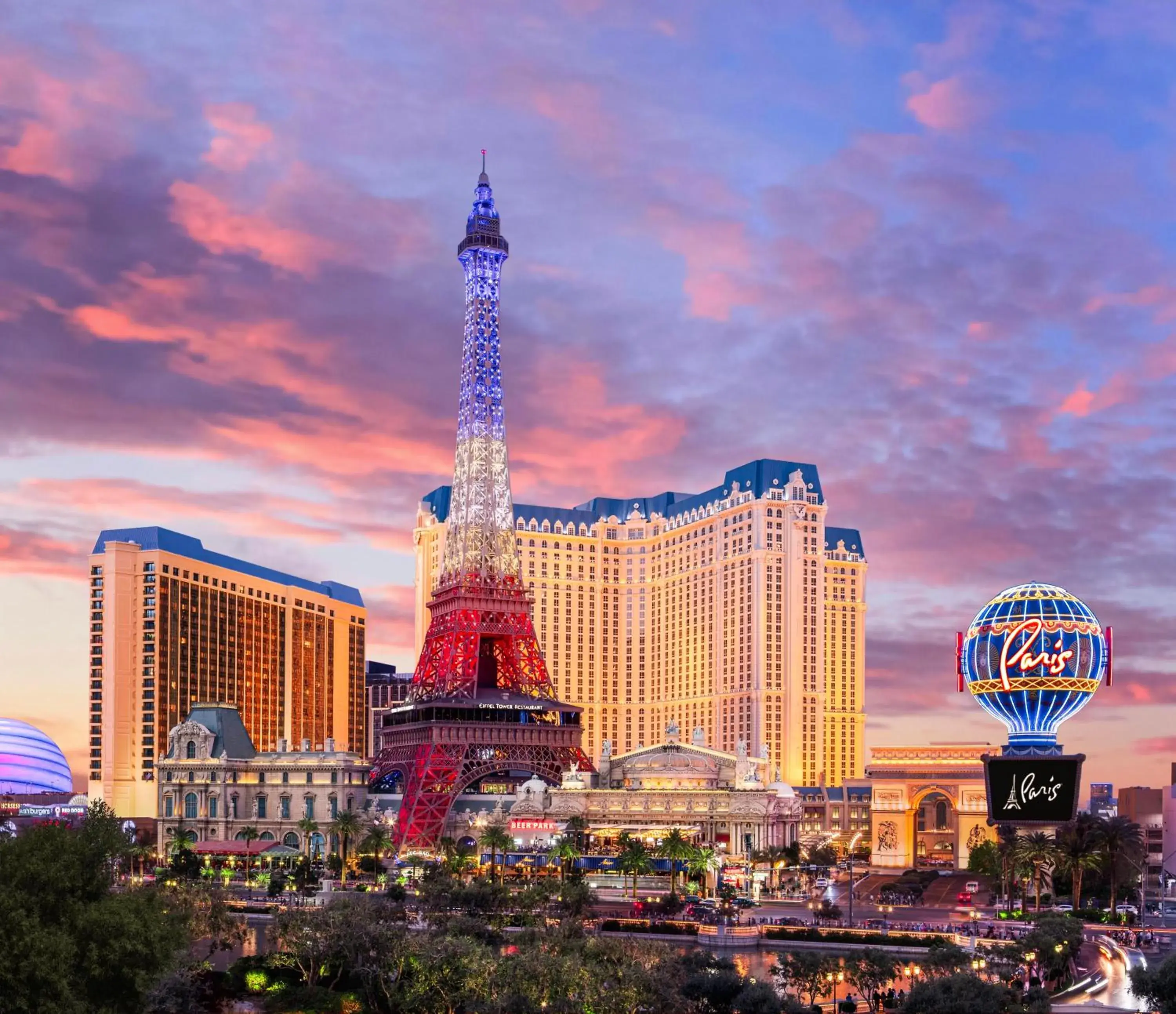 Property building in Paris Las Vegas Hotel & Casino Property building in Paris Las Vegas Hotel & Casino
