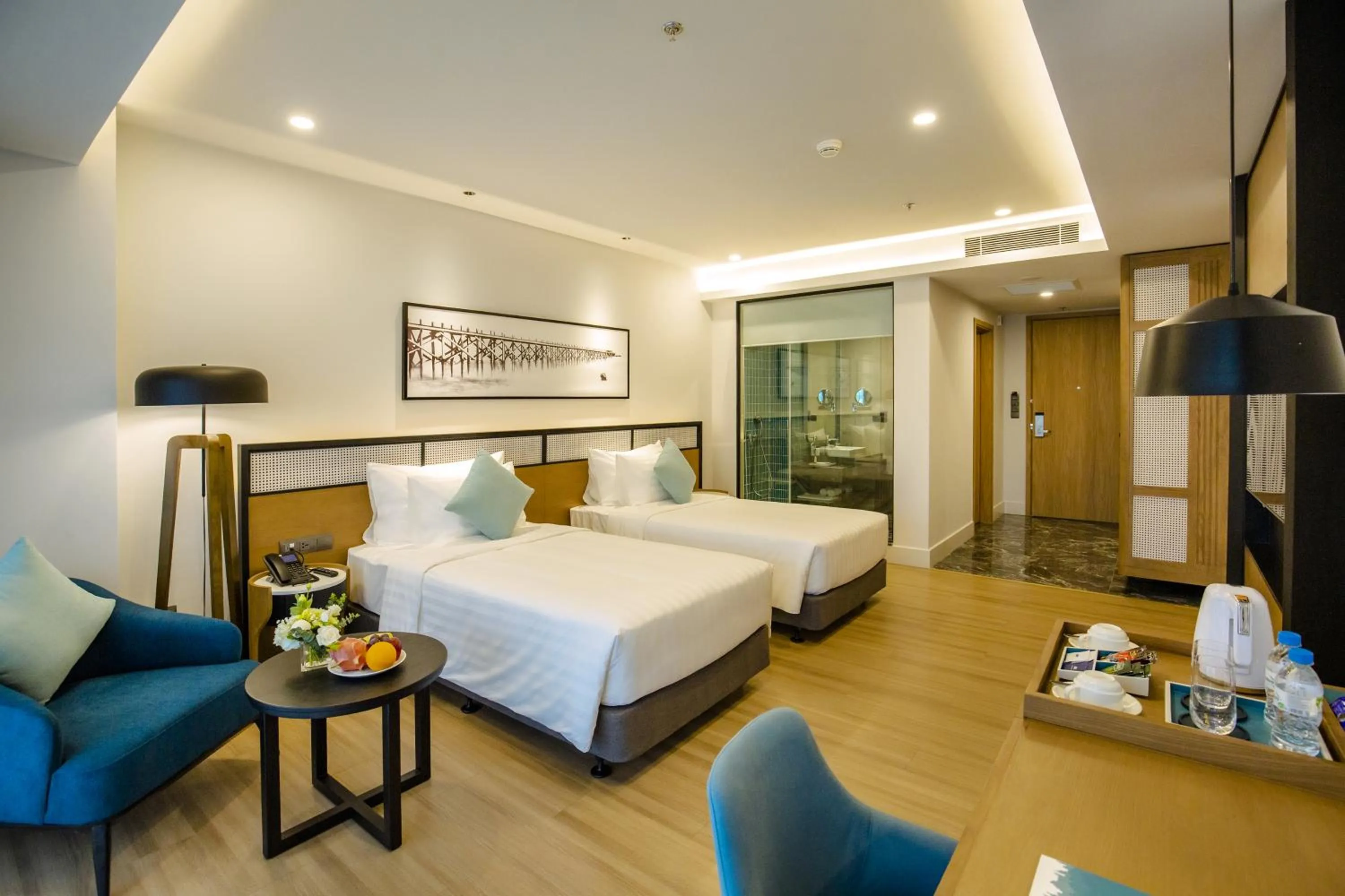 Bathroom, Bed in FLC City Hotel Beach Quy Nhon