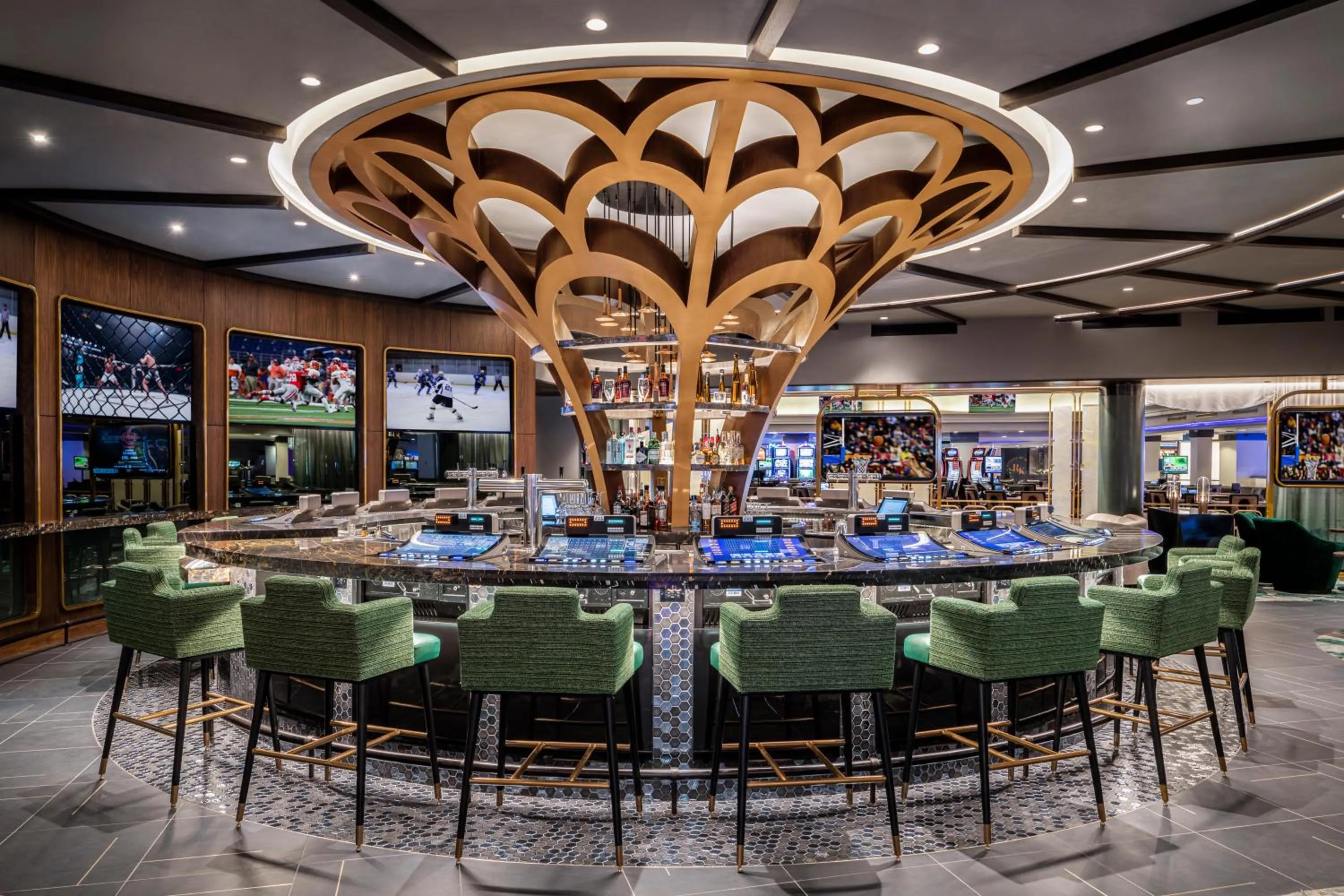 Lounge or bar in Harrah's Las Vegas, A Caesars Destination