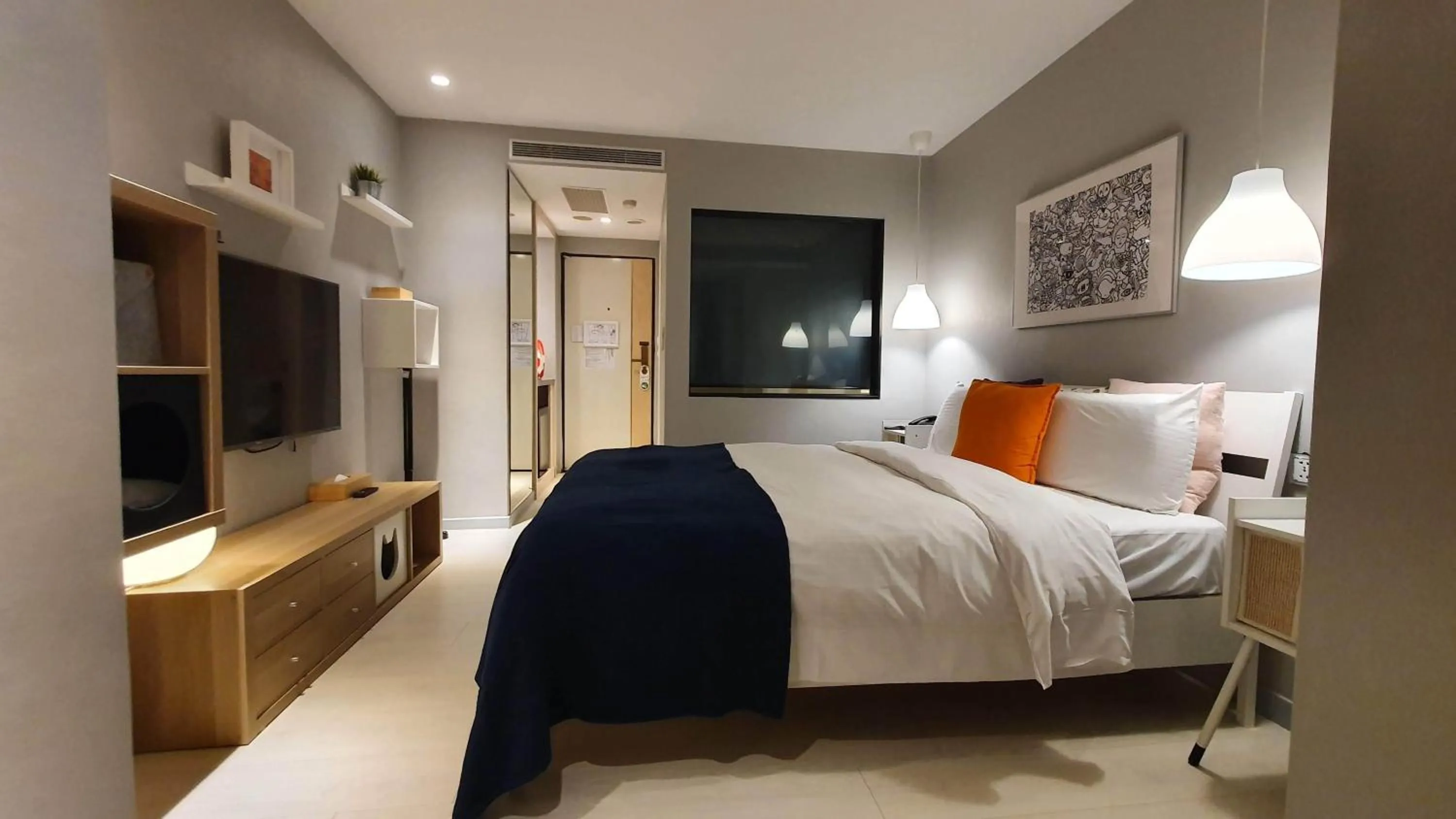 Bed in Yomi Hotel - ShuangLian MRT