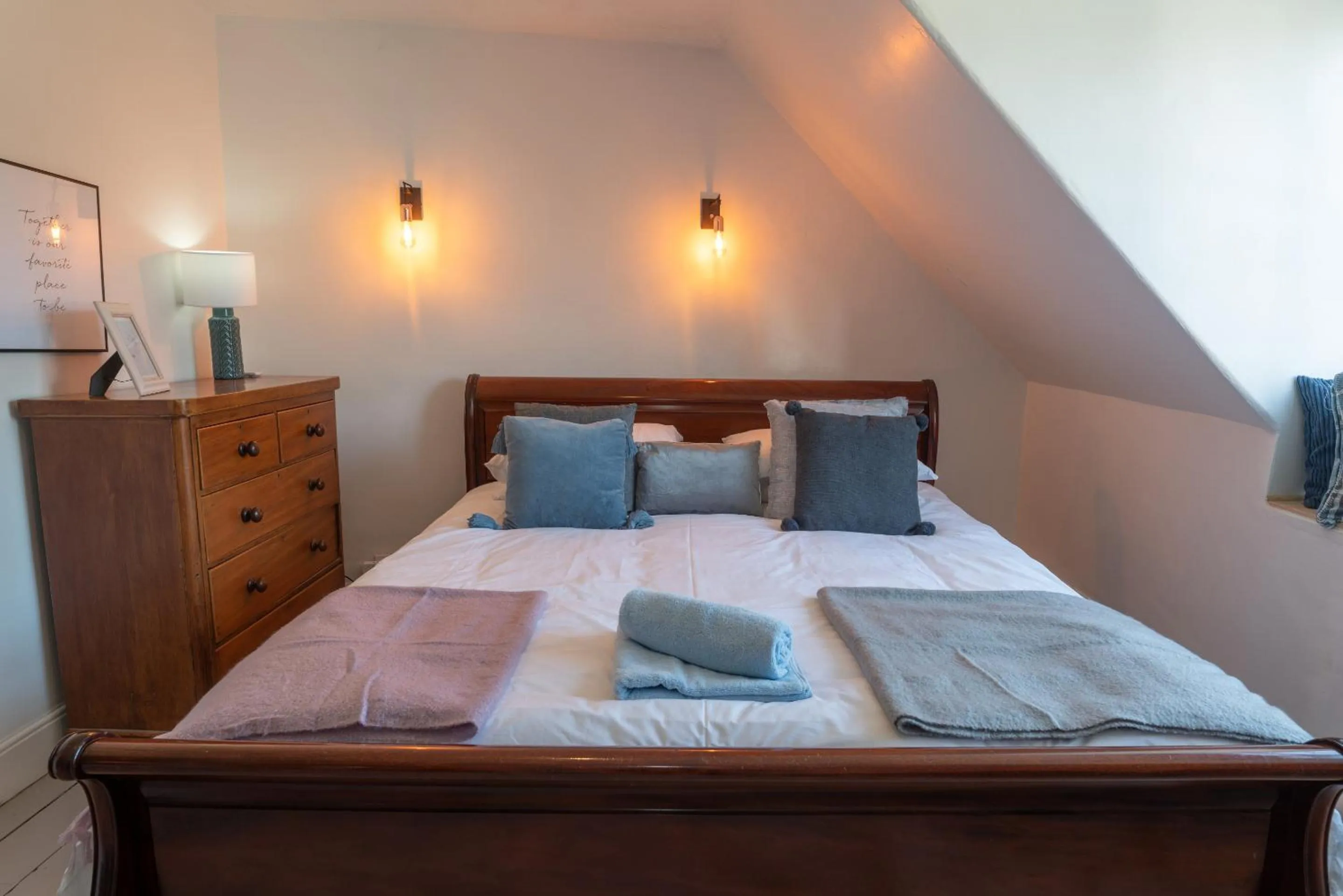 Bedroom, Bed in Belmont Villa - 4 Bed - Hot Tub Additional Cost - Sleeps 10-TJS22BV