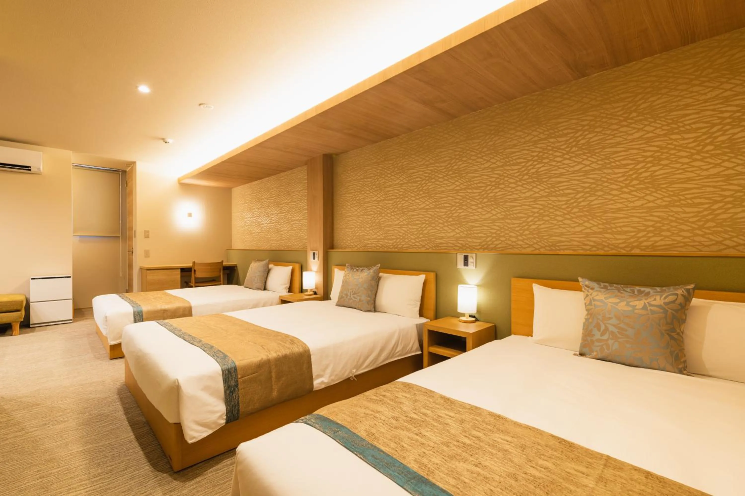 Photo of the whole room, Bed in GRAND BASE Nagasaki Nakamachi