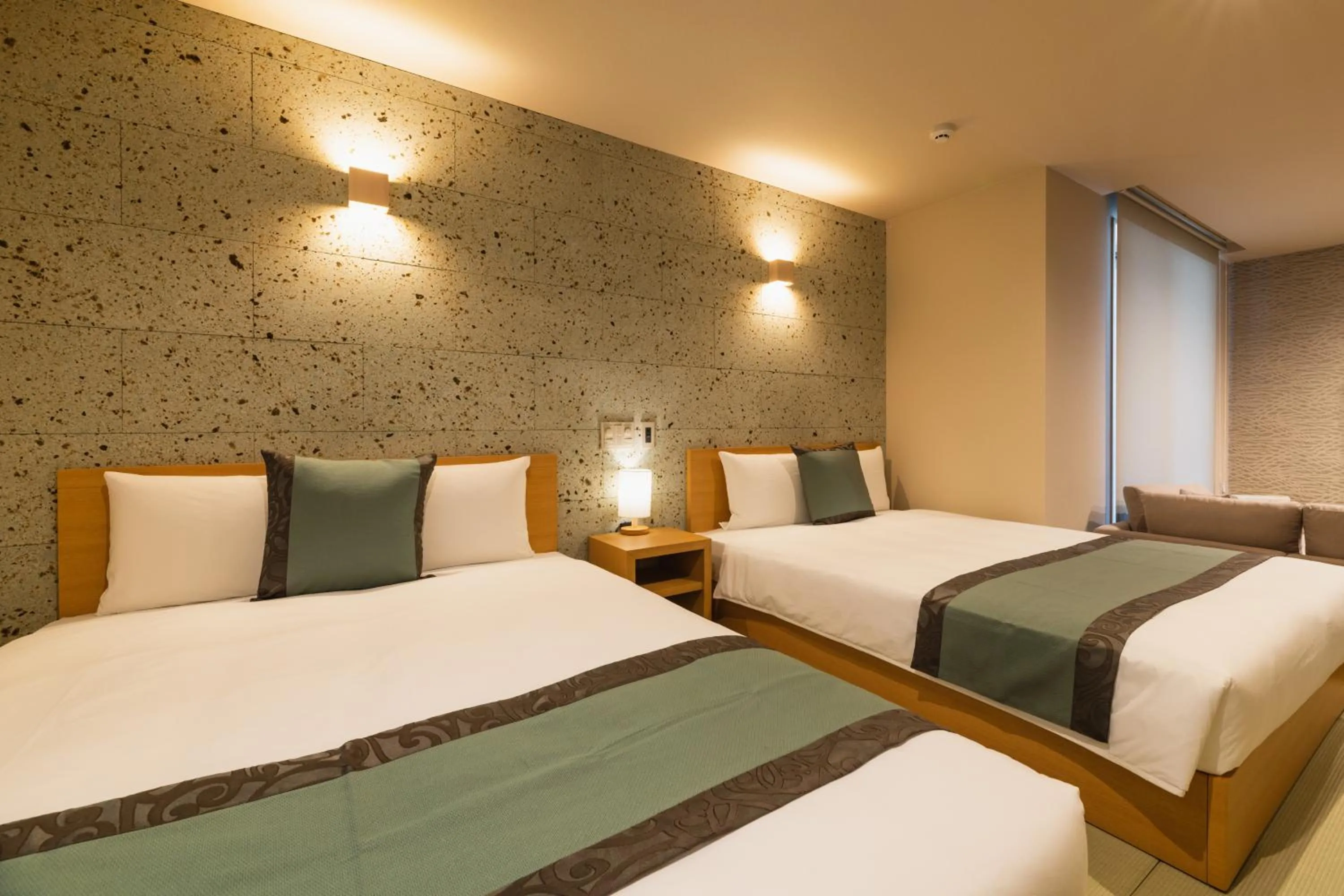 Photo of the whole room, Bed in GRAND BASE Nagasaki Nakamachi