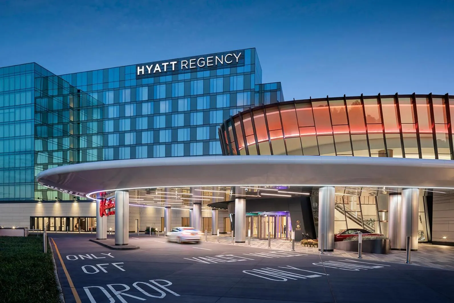 Property building in Hyatt Regency JFK Airport at Resorts World New York