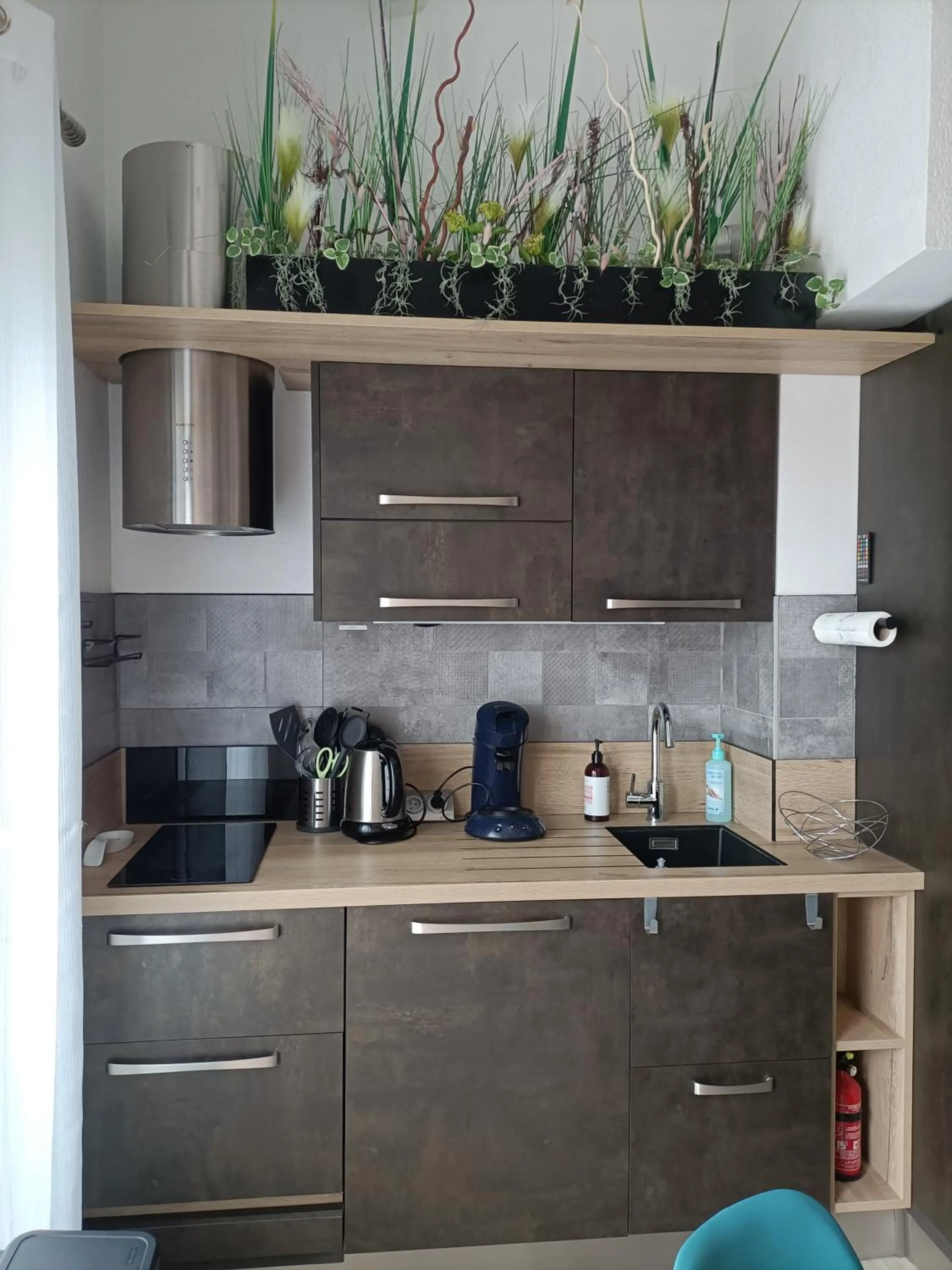 Kitchen or kitchenette in Résidence les Estivales