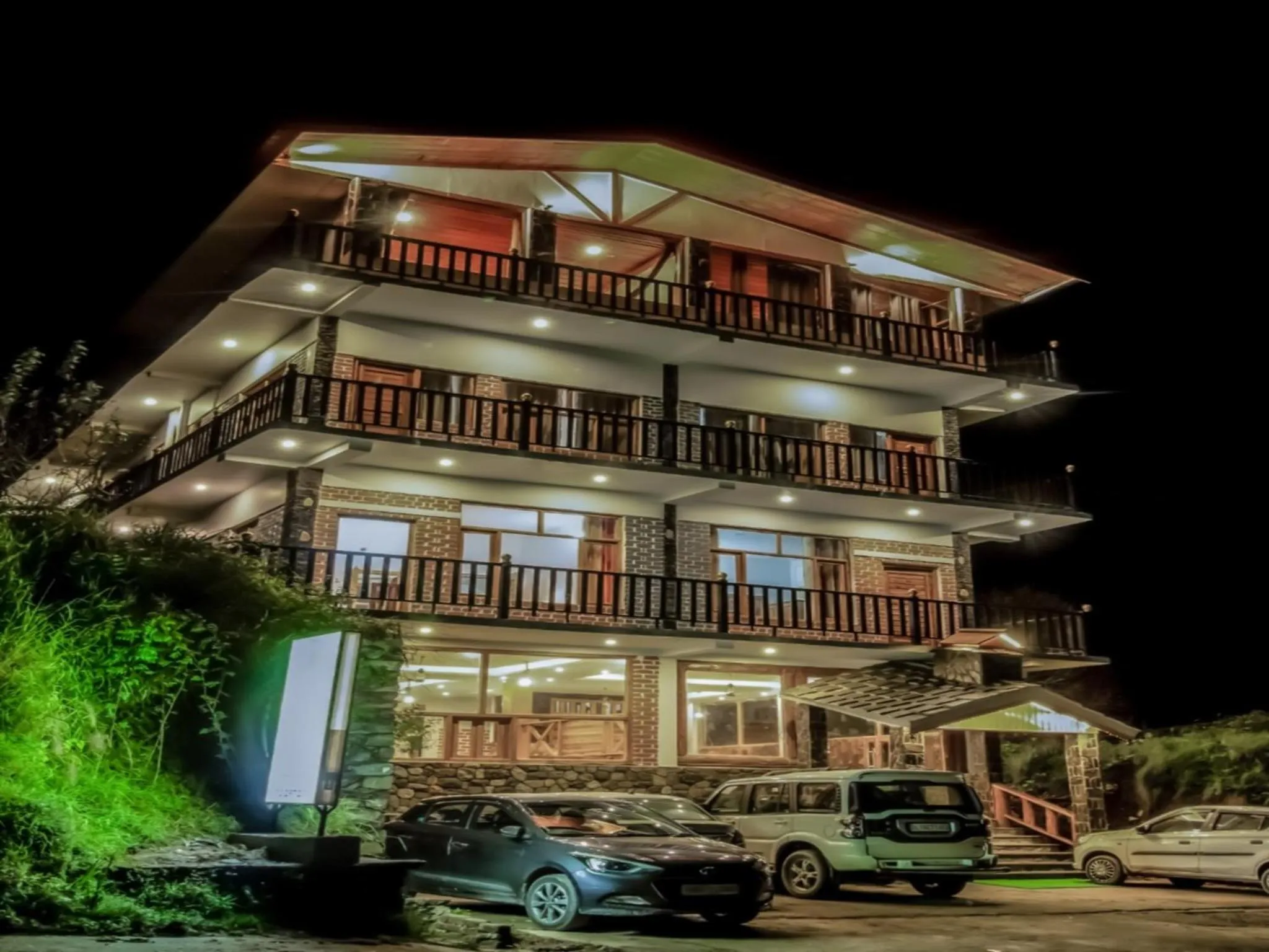 Facade/entrance in LA Riqueza Kanatal - Mountain View Rooms - Best Location - Amazing Food - Close to Jungle Safari & Adventure Activities