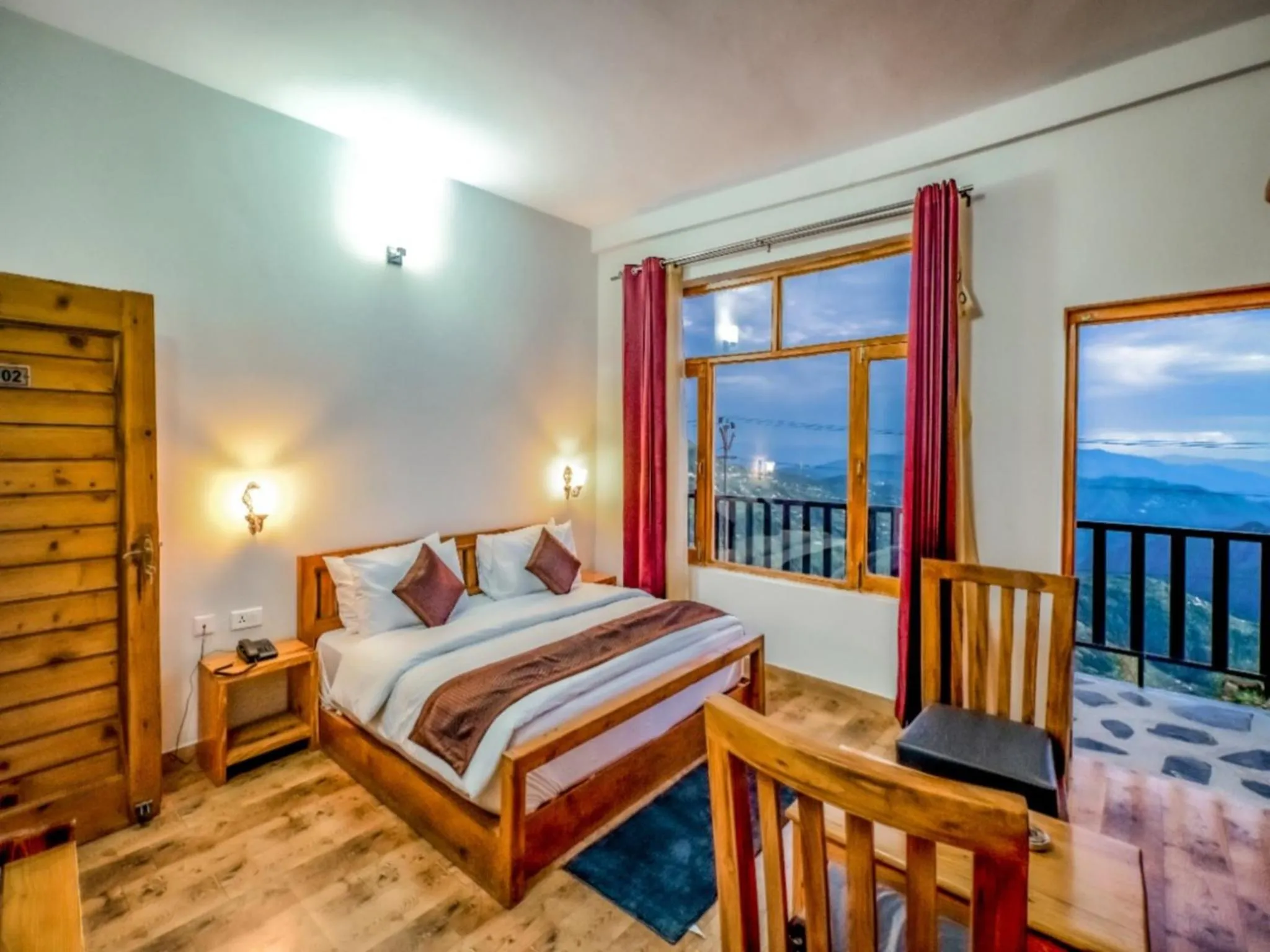 Bedroom, Bed in LA Riqueza Kanatal - Mountain View Rooms - Best Location - Amazing Food - Close to Jungle Safari & Adventure Activities