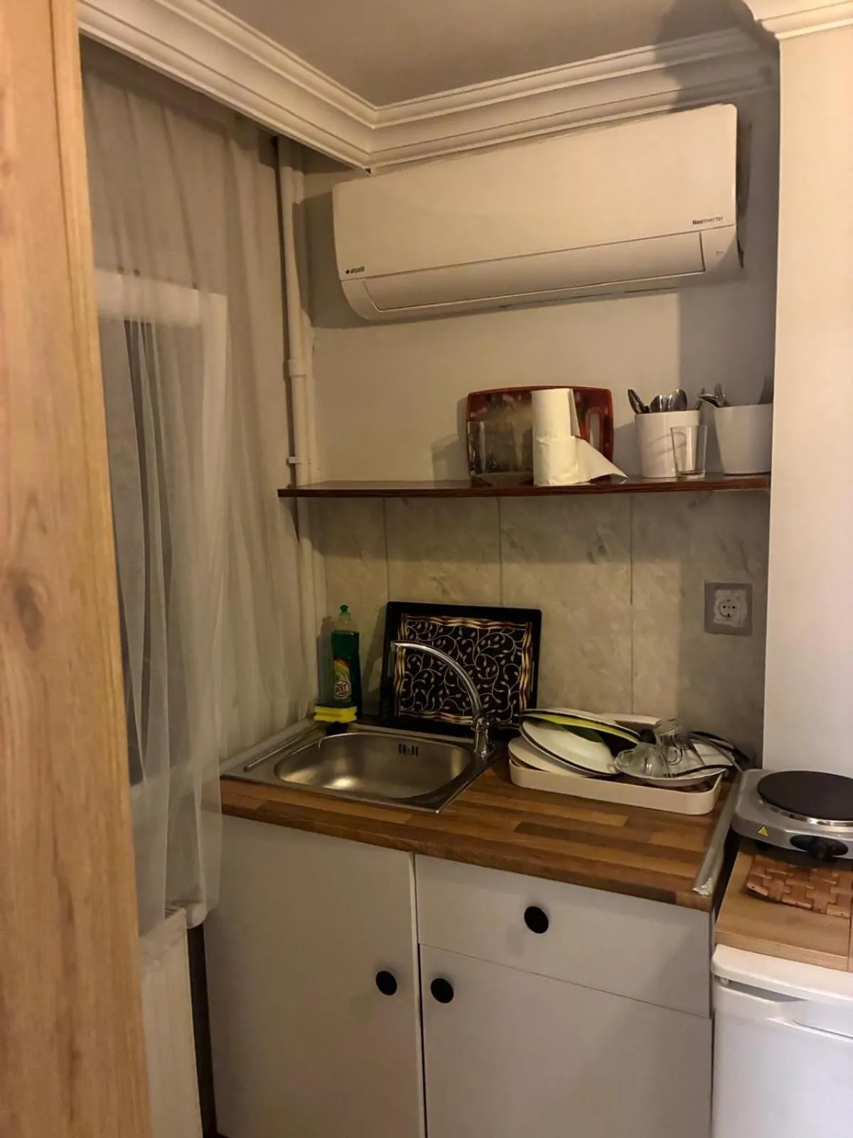 Kitchen or kitchenette in Grey House Apartments & Suites Istanbul