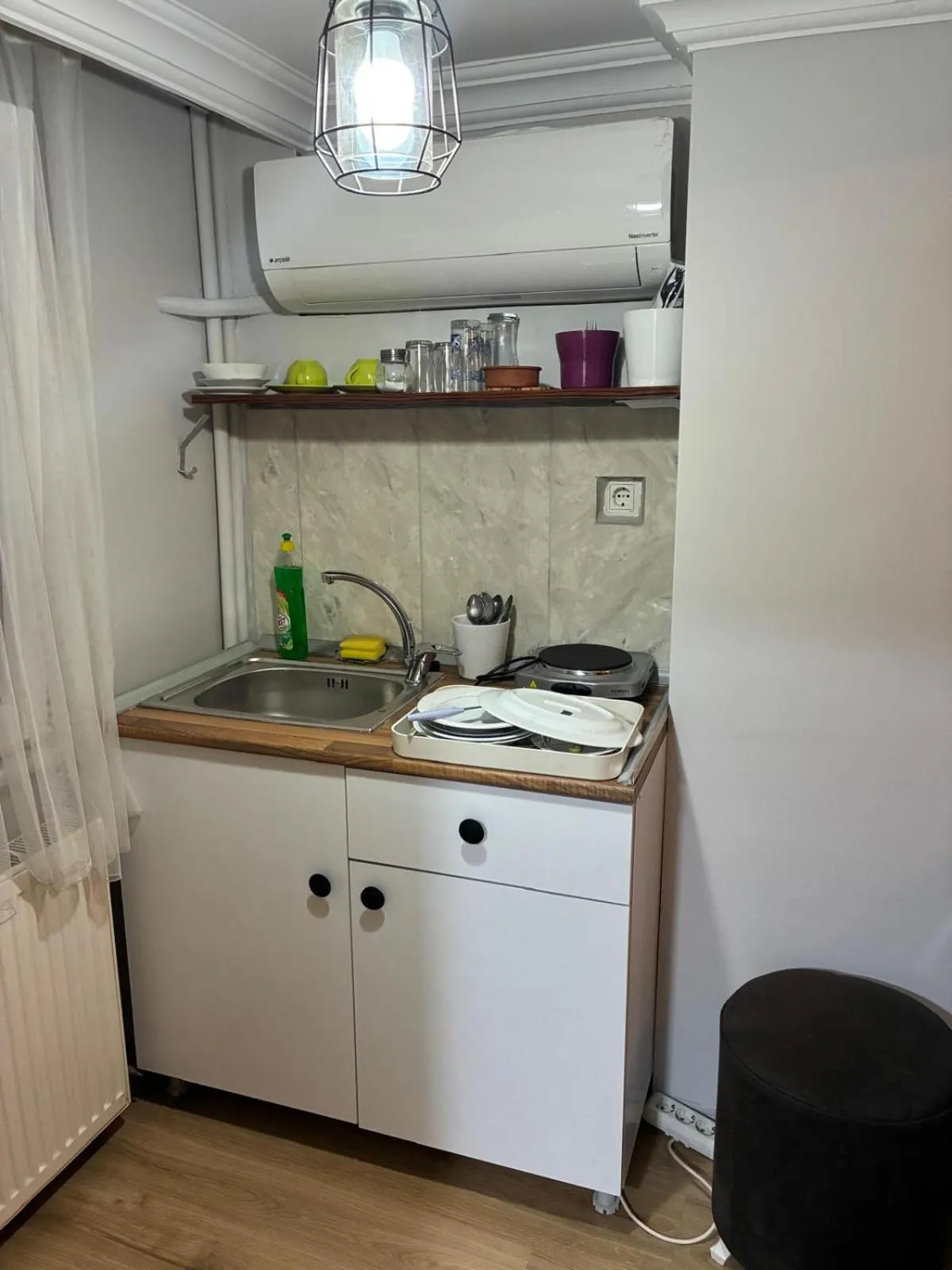 Kitchen or kitchenette in Grey House Apartments & Suites Istanbul