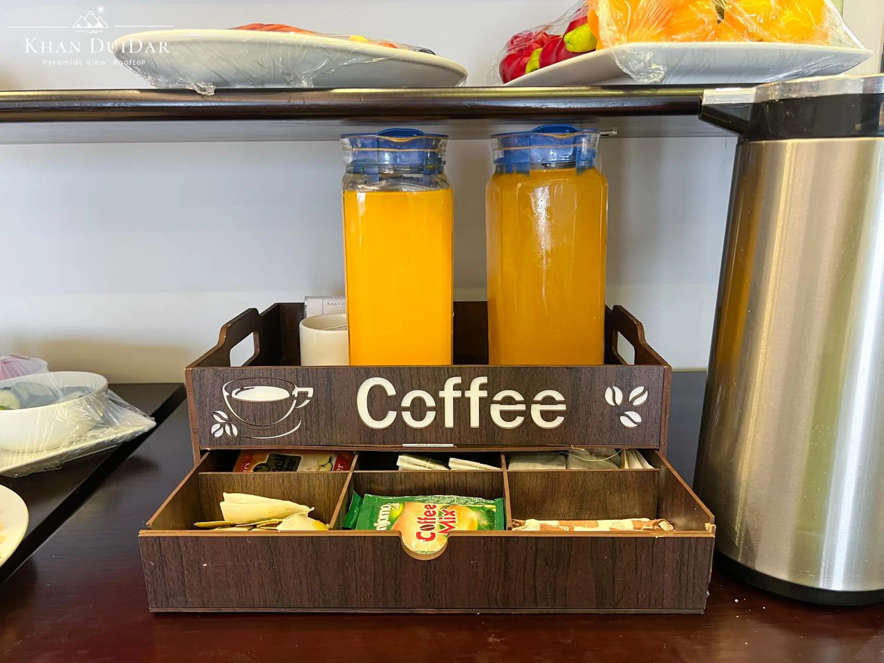 Buffet breakfast in Khan Duidar Inn - Pyramids View Rooftop