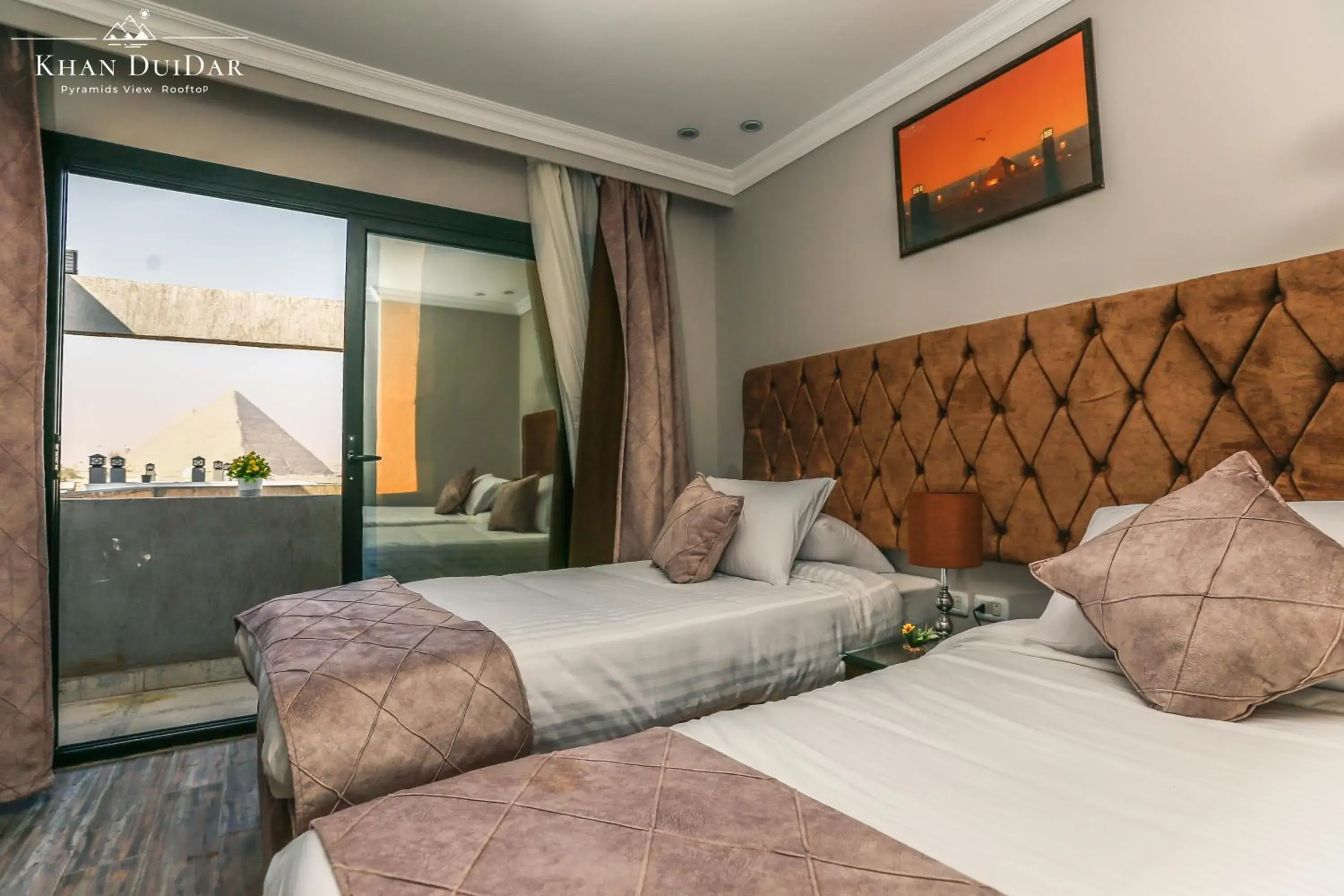 Bed in Khan Duidar Inn - Pyramids View Rooftop Bed in Khan Duidar Inn - Pyramids View Rooftop