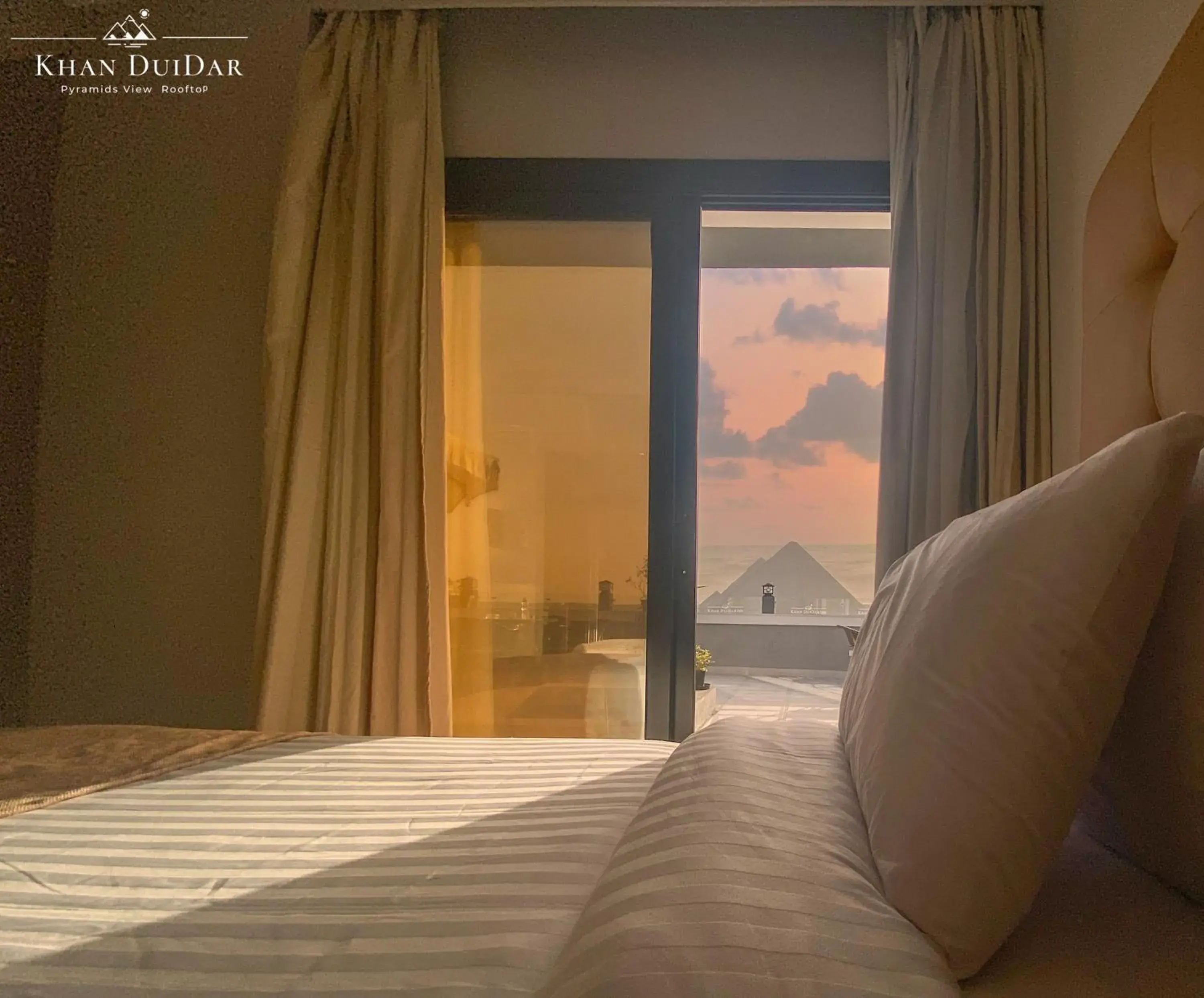 Bed in Khan Duidar Inn - Pyramids View Rooftop Bed in Khan Duidar Inn - Pyramids View Rooftop