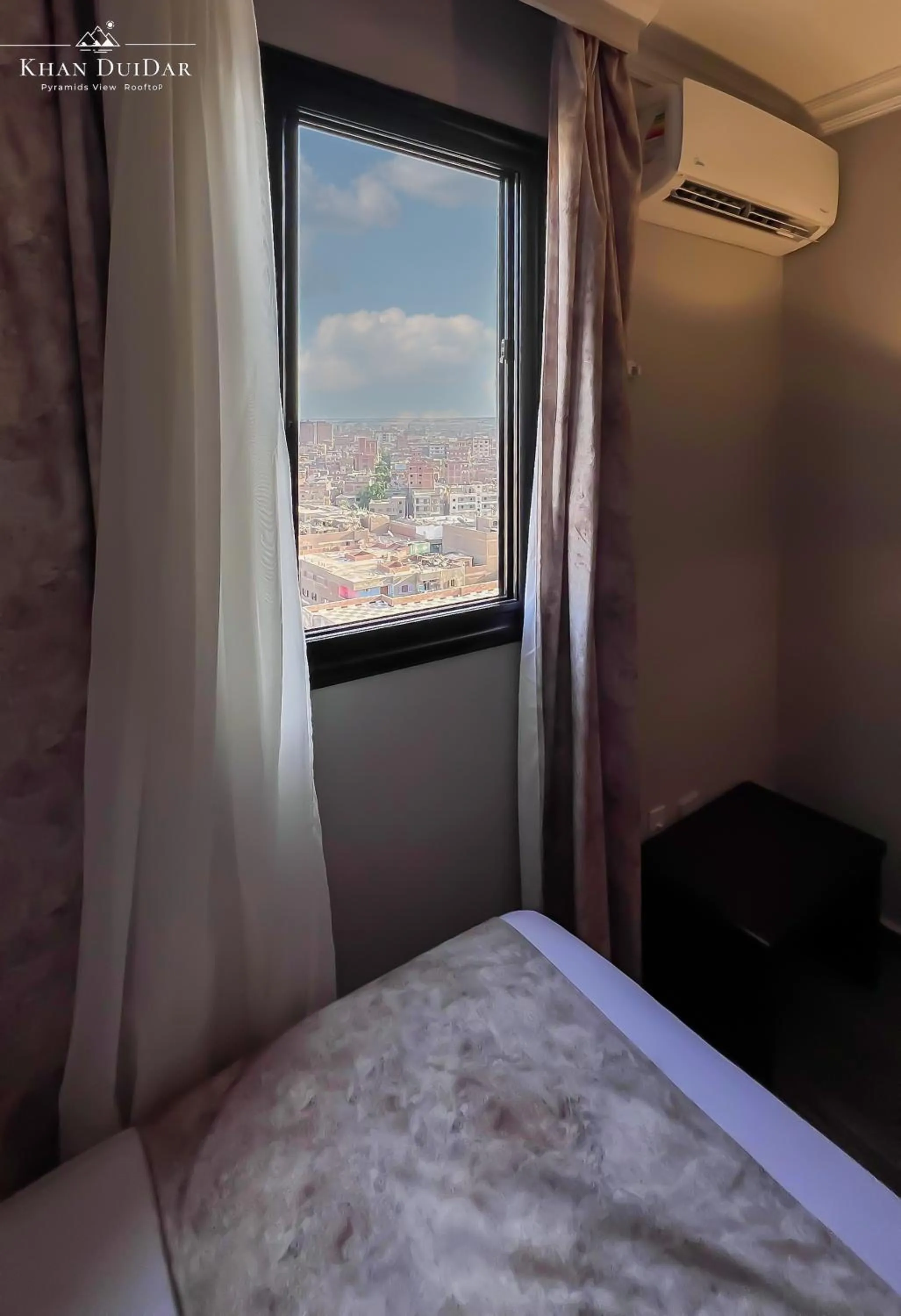 View (from property/room), Bed in Khan Duidar Inn - Pyramids View Rooftop