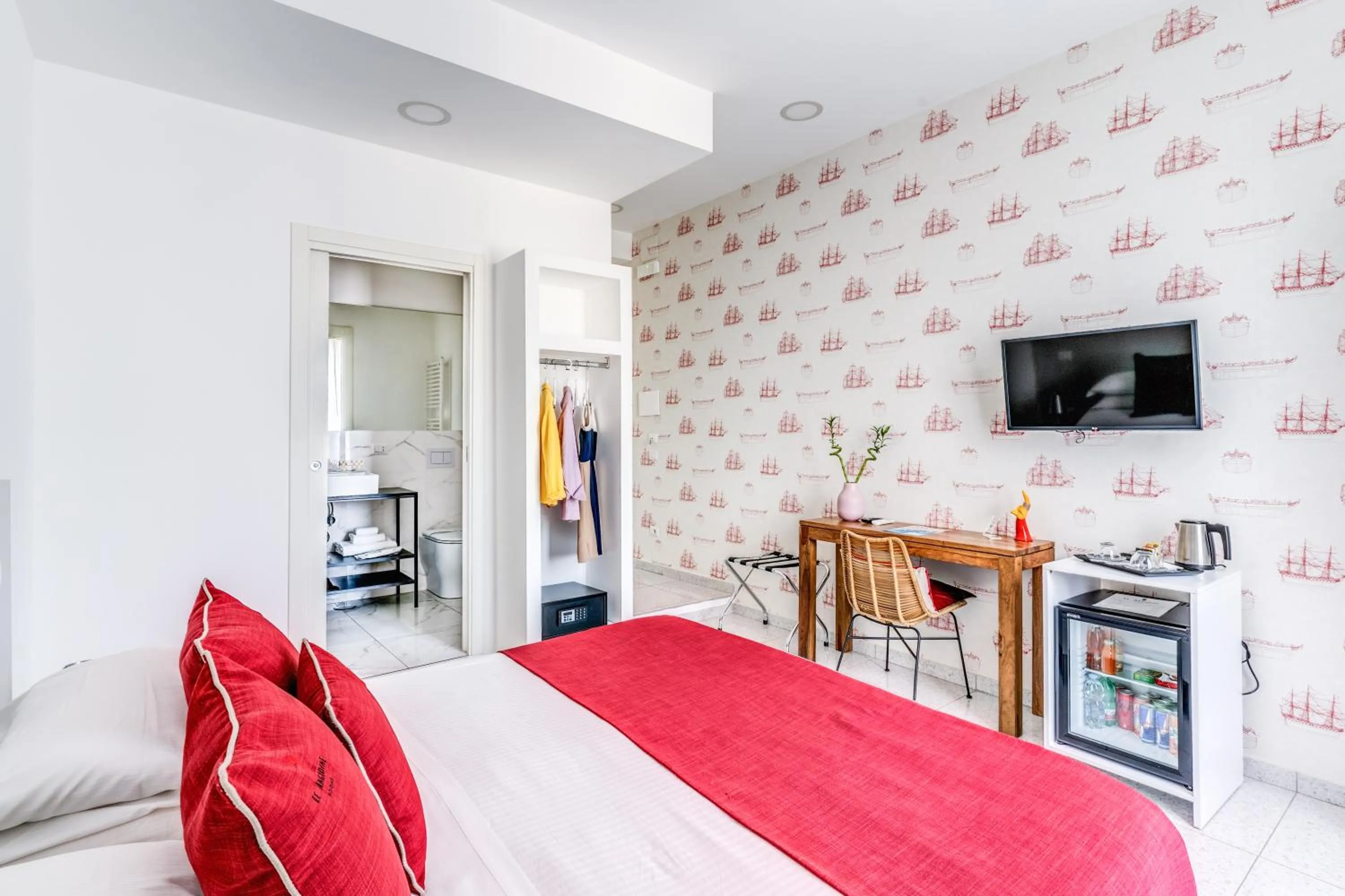 Bed in Le Angioine Rooms