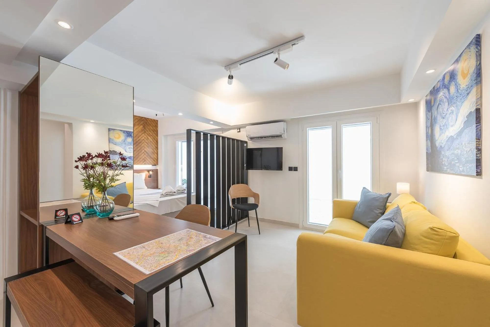 Living room in Phaedon, the Terrace Suite Near Acropolis By CloudKeys