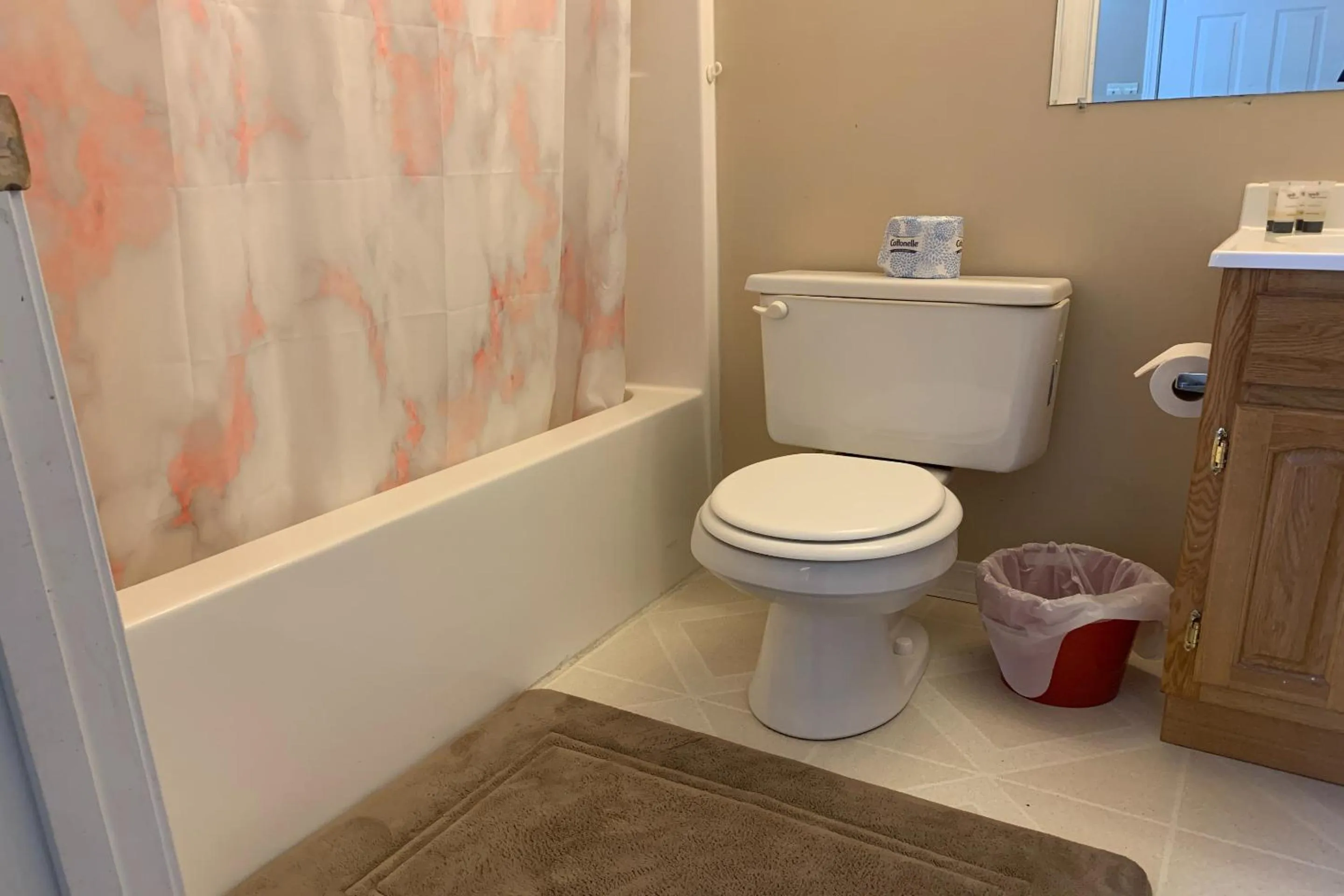 Bathroom in Love Hotels St John River by OYO at Fort Kent ME