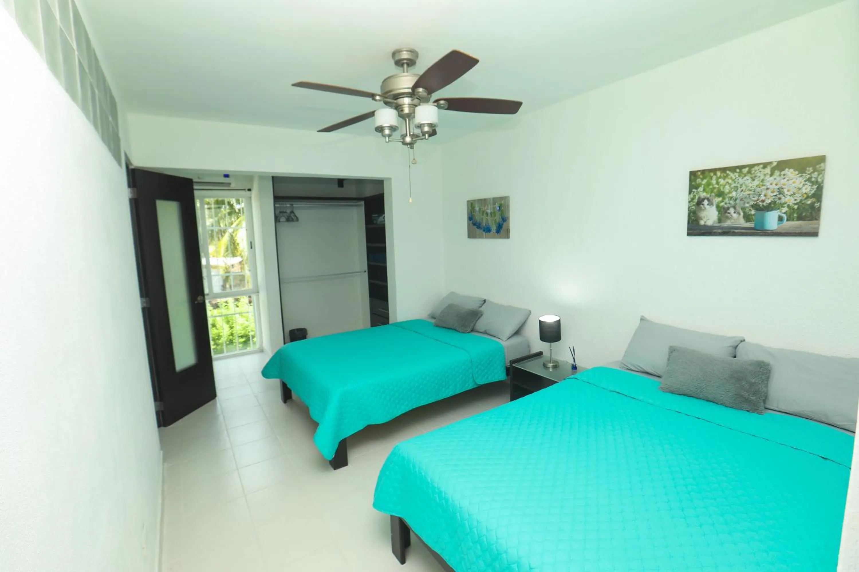 Bed in Depa de 3 habs, 3 baños y piscina (Zona Hotelera)