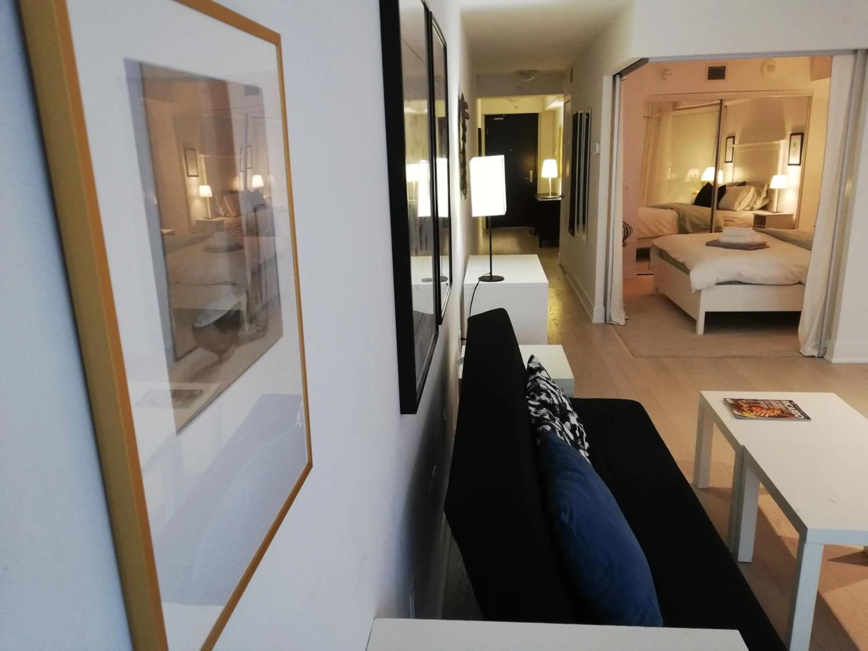 Bed in Stylish Downtown Toronto Residential Hotel