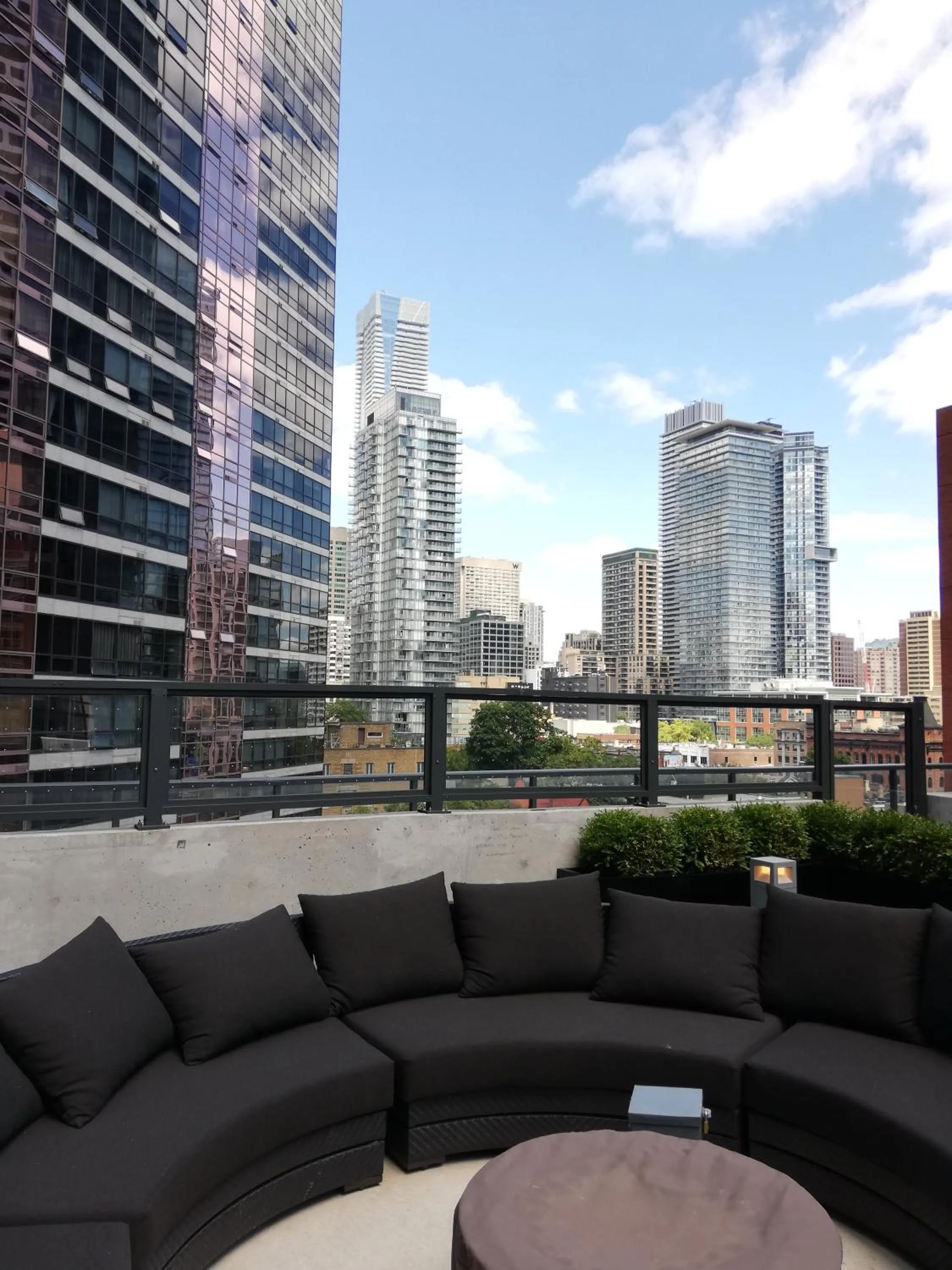 Balcony/Terrace in Stylish Downtown Toronto Residential Hotel