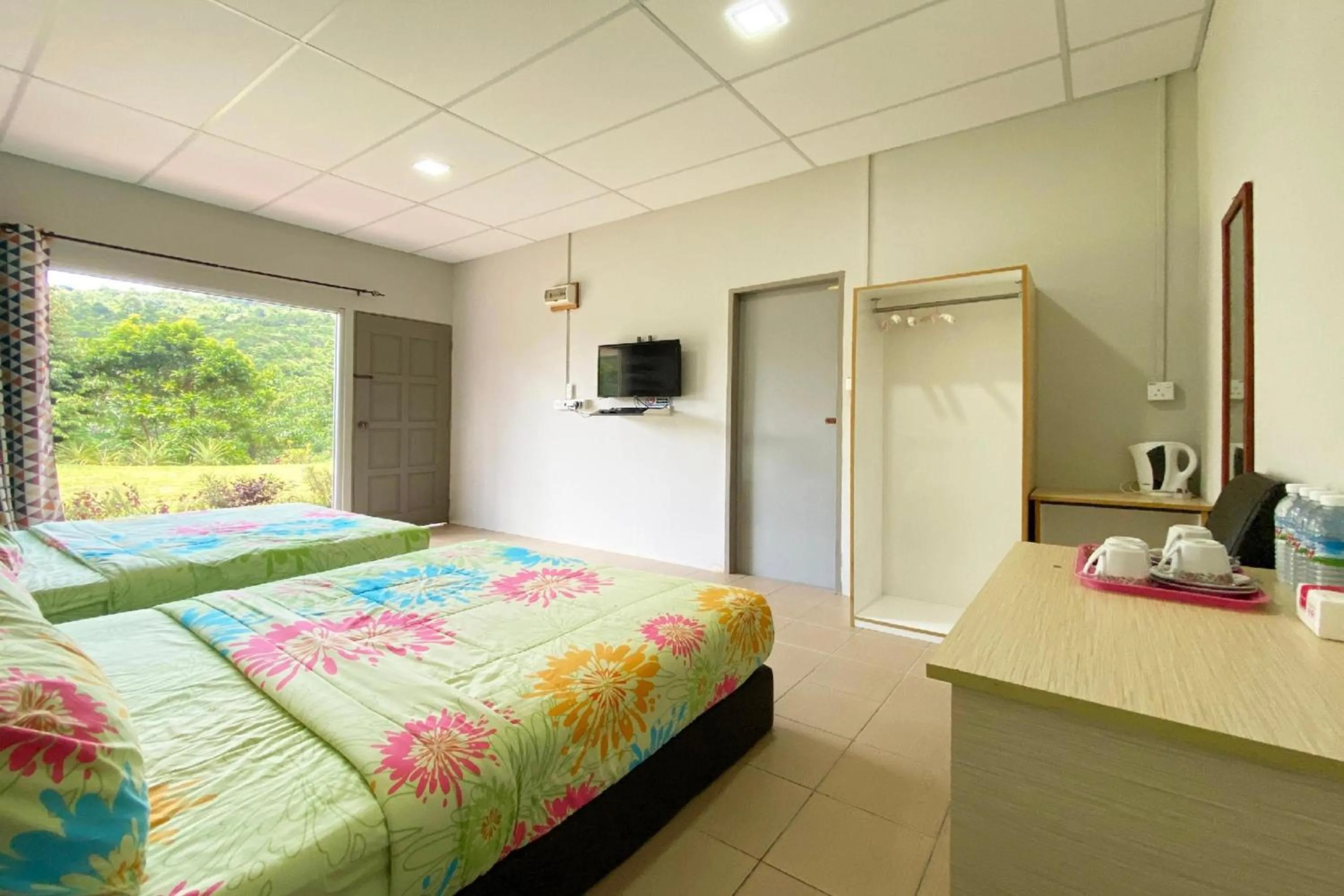 View (from property/room), Bed in Hotel O Tambunan Nature Lodge