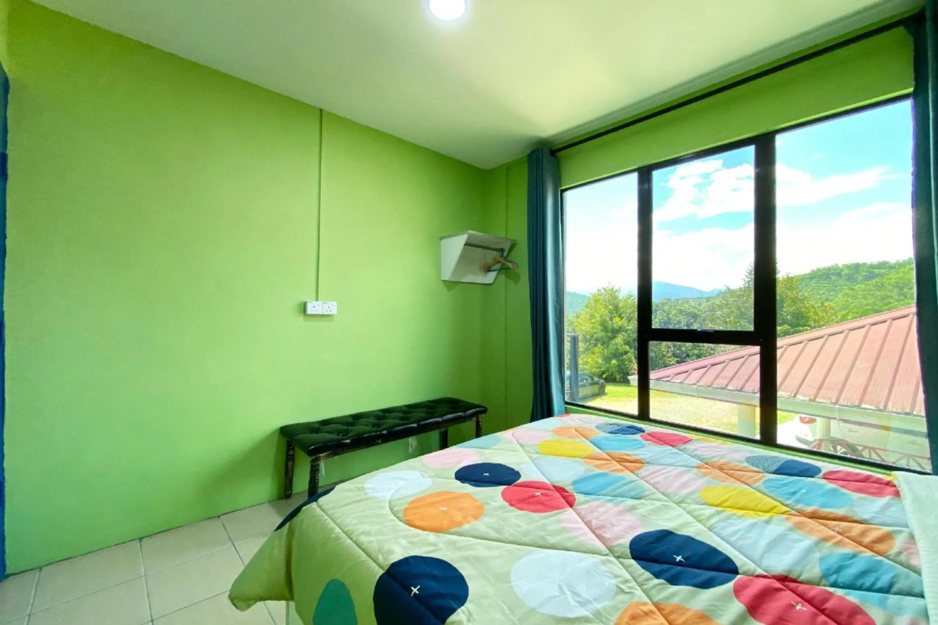 View (from property/room), Bed in Hotel O Tambunan Nature Lodge