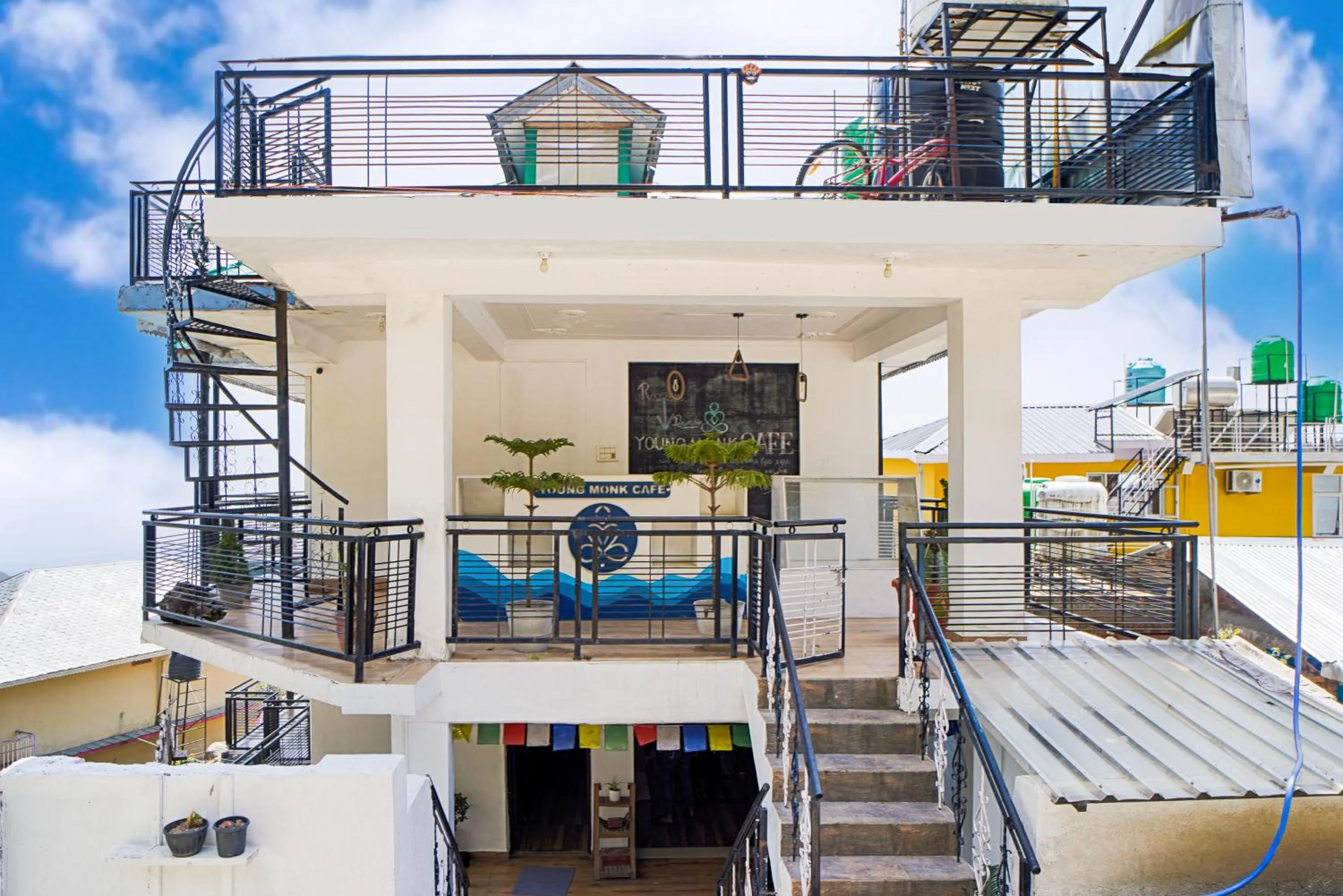 Property building in Young Monk Hostel Dharamkot