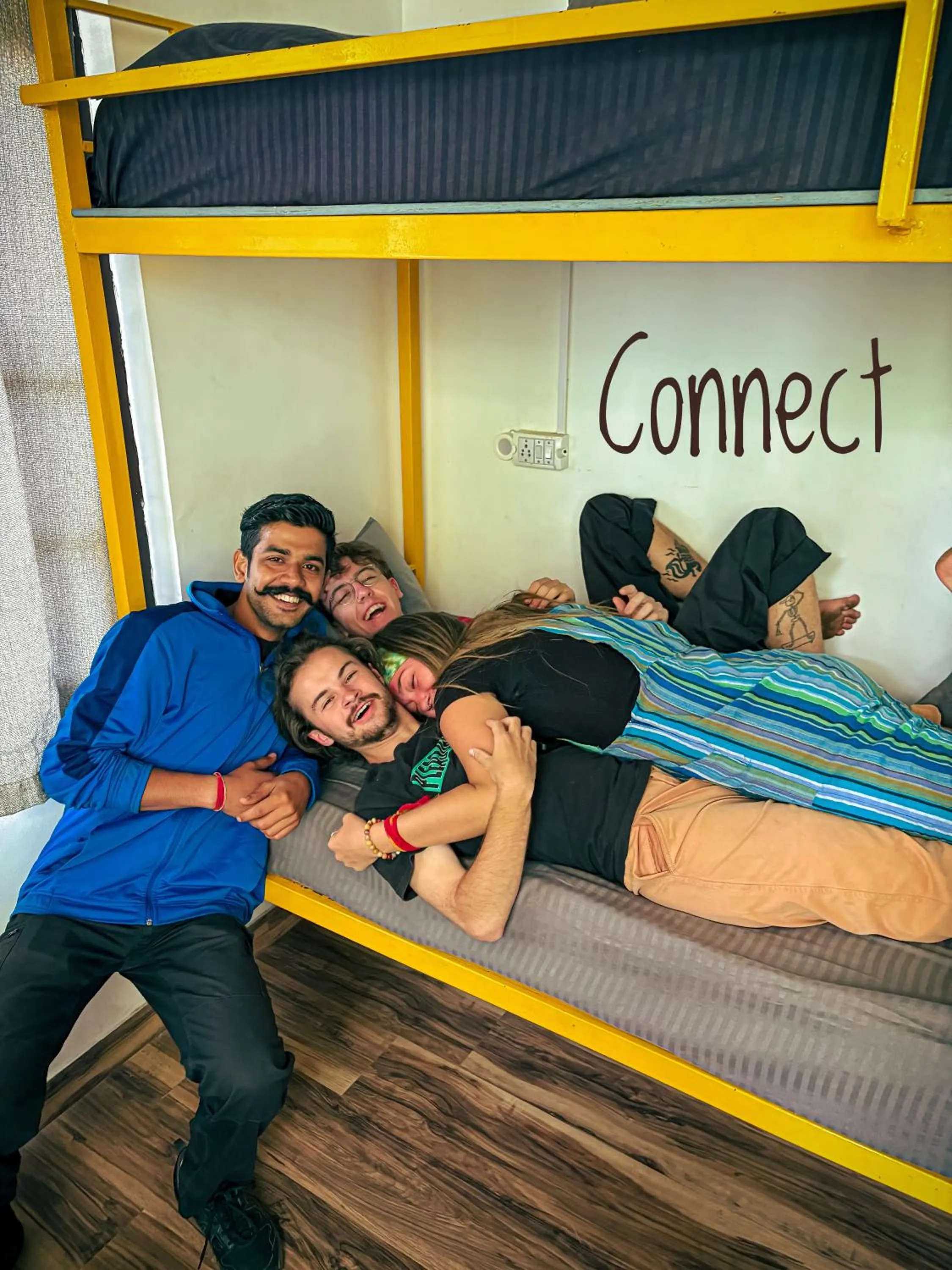 People in Young Monk Hostel Dharamkot